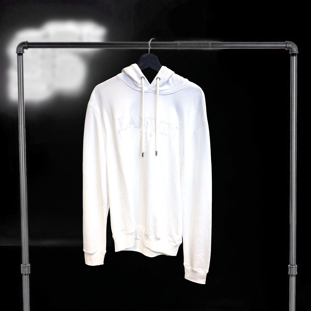 Lanvin Lanvin Embroidered Logo Hoodie White Size US XL / EU 56 / 4 - 1 Thumbnail