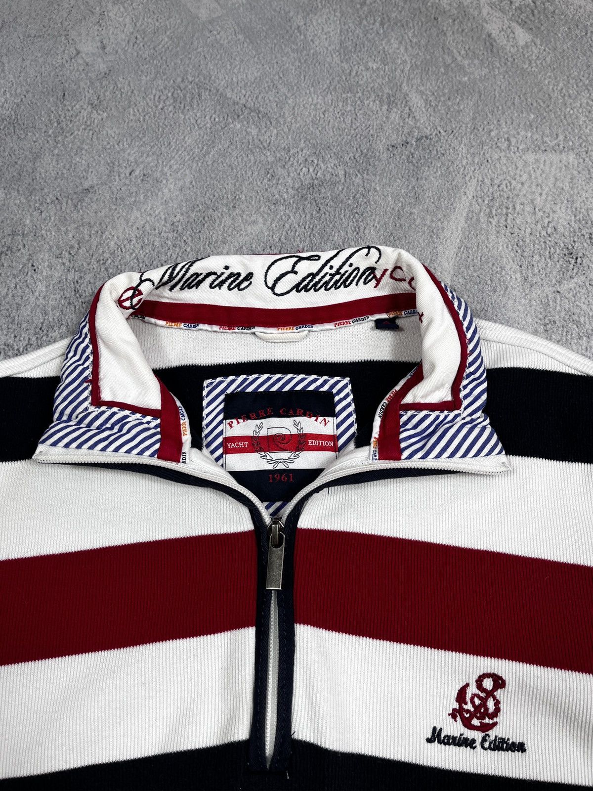 Pierre Cardin Vintage Y2K Pierre Cardin striped zip polo oldmoney style S Size US S / EU 44-46 / 1 - 3 Thumbnail