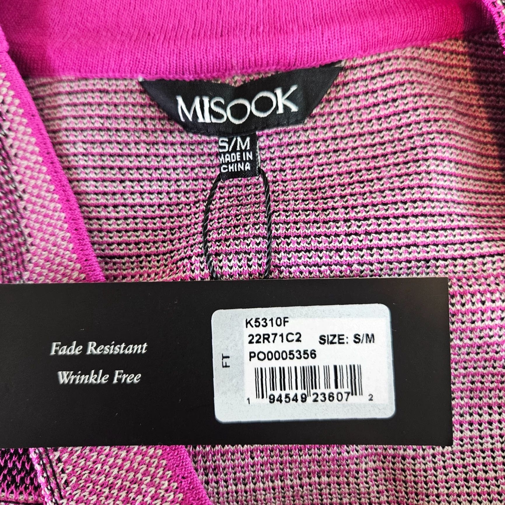 Vintage Misook Womens Knit Top Sz S/M Pink Beige V-Neck Rayon Blend Blouse Shirts Womens Size S / US 4 / IT 40 - 5 Thumbnail