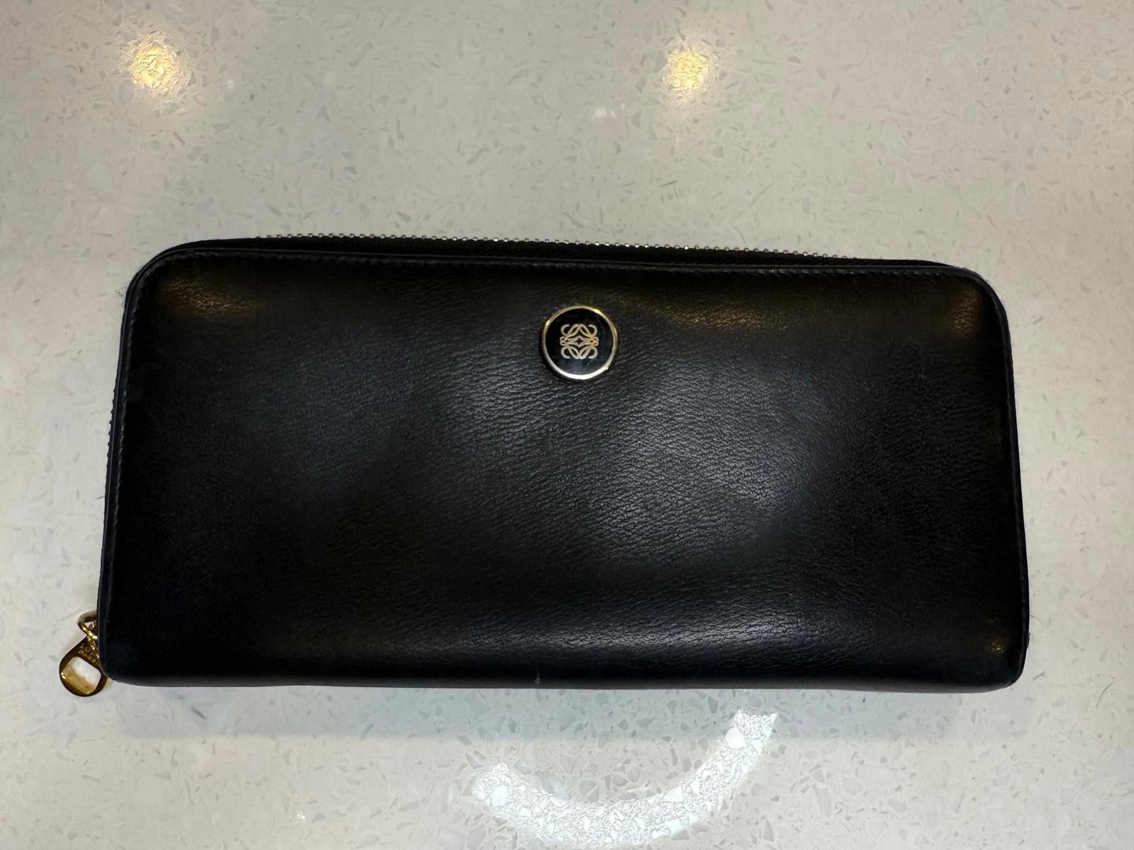 Loewe Loewe Amazona Anagram Long Wallet – Classic Black Leather Size ONE SIZE - 1 Thumbnail