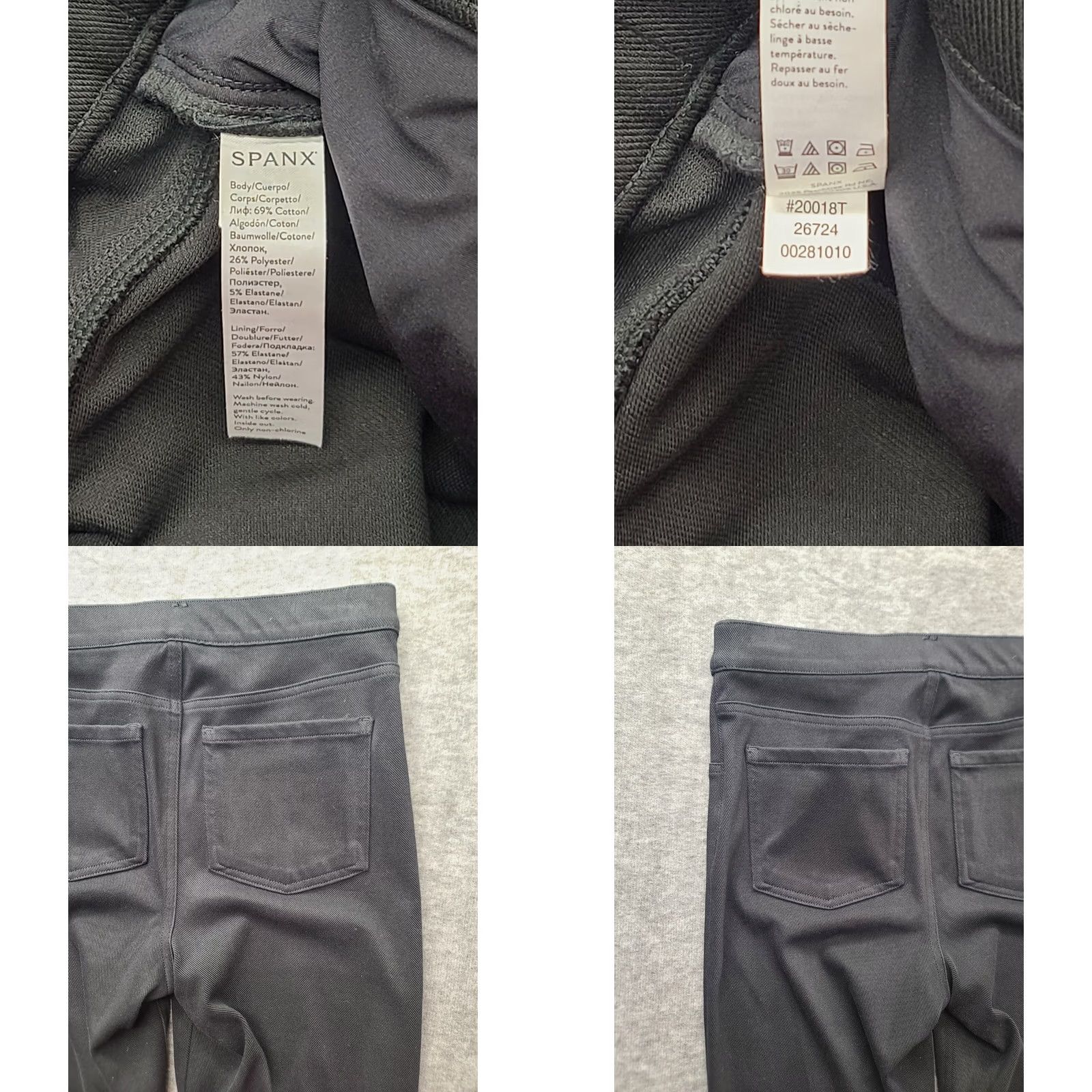 Spanx Spanx Jeans Womens S Skinny Fit Ankle Cut High Rise Shapewear Shaping Jeggings Black Denim Stretch Pull On Inseam 30 in Logo Size 28" / US 6 / IT 42 - 8 Thumbnail
