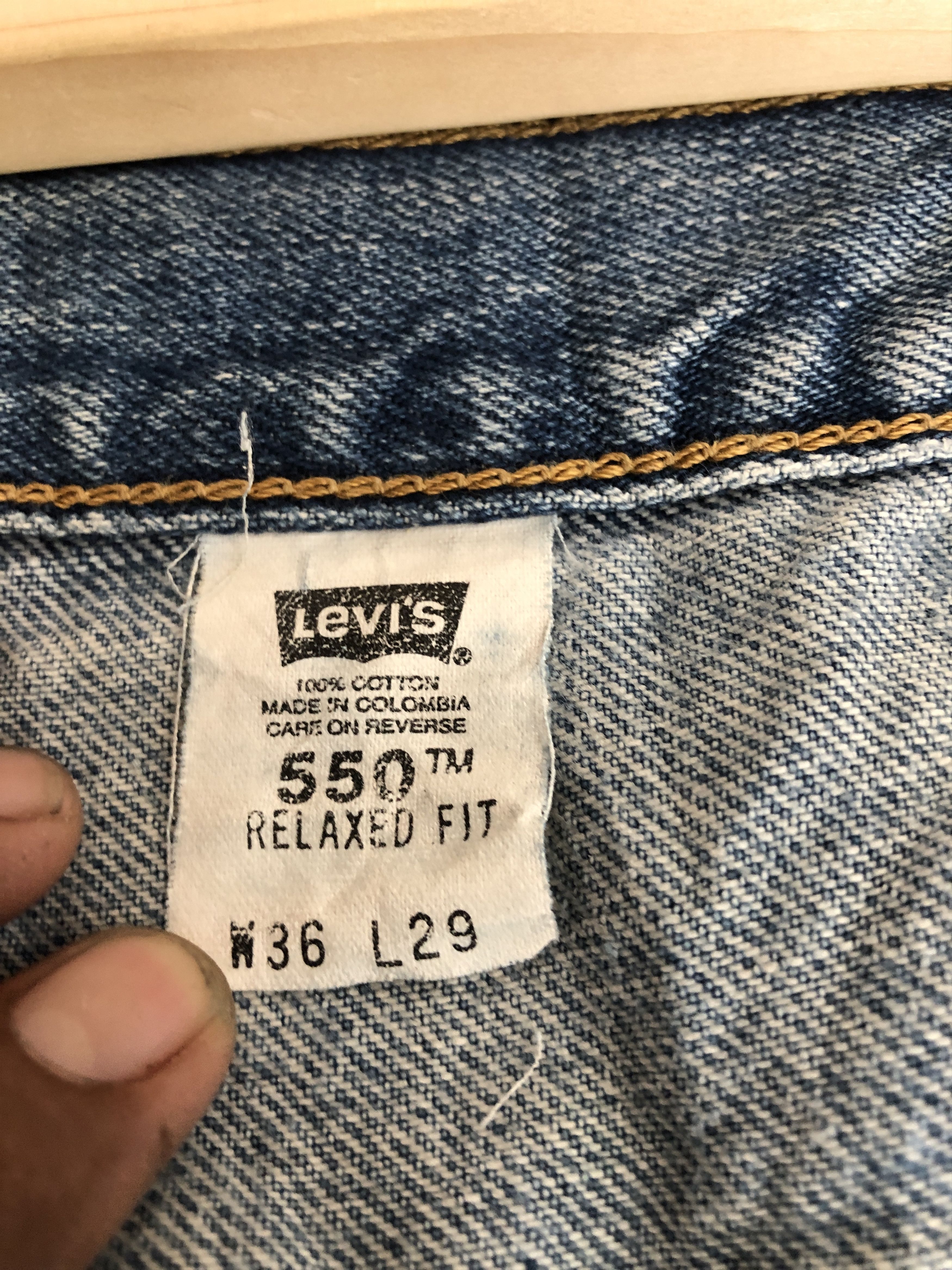 Levi's Vintage Levis Faded Distressed Jeans Levis 550 Painter Denim Size US 36 / EU 52 - 7 Thumbnail