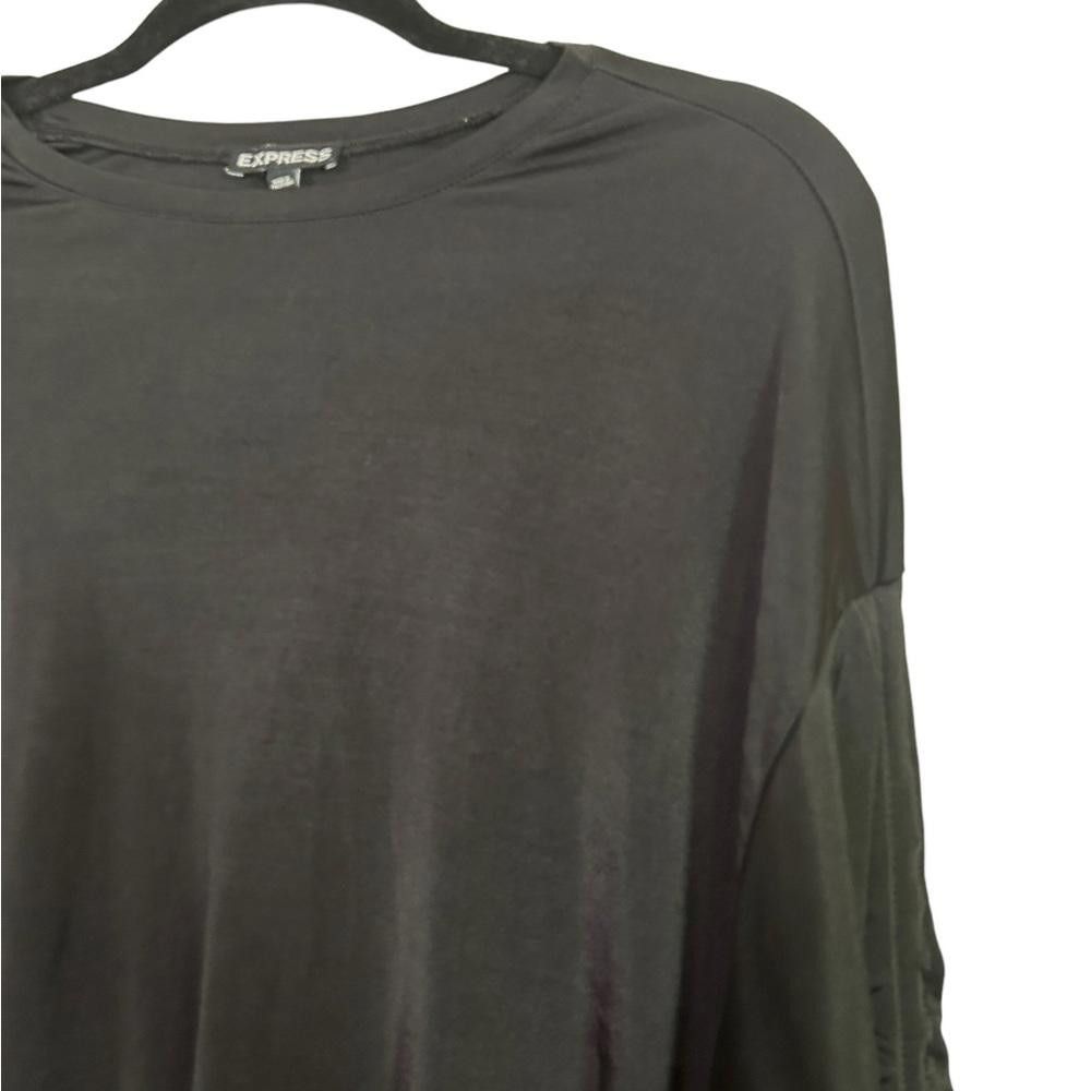 Express Express l Black Oversized Blouse W Drawstring Sleeves XS Size XS / US 0-2 / IT 36-38 - 3 Thumbnail