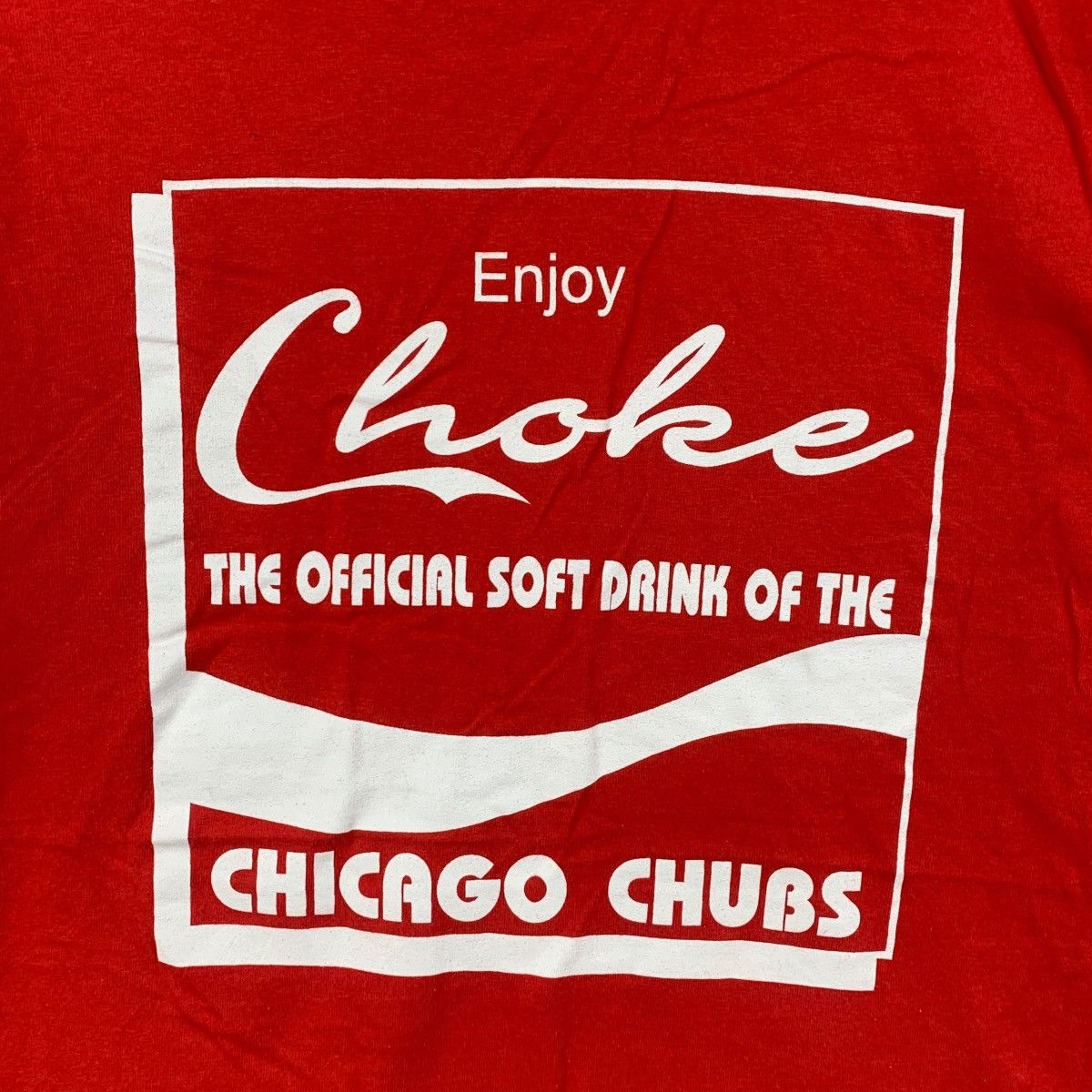 MLB MLB CHICAGO CUBS Choke Coke Parody Baseball Tee Shirt Size US L / EU 52-54 / 3 - 3 Thumbnail
