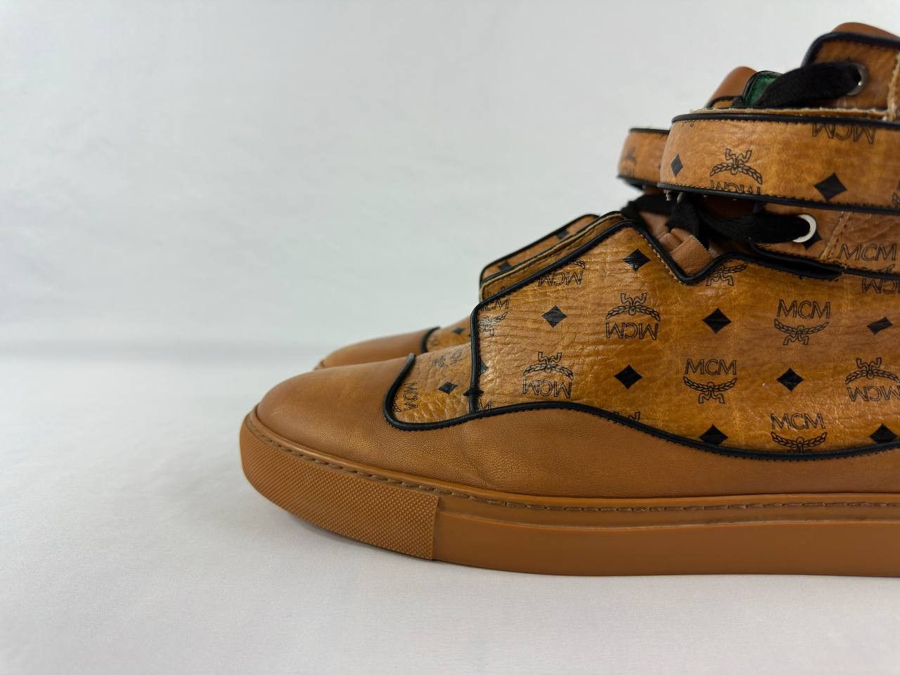 MCM MCM Visetos High Top Leather Sneakers Size US 13 / EU 46 - 9 Thumbnail