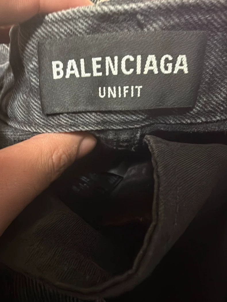 Balenciaga Balenciaga size XS Washed black and red patchwork striped Size US 26 / EU 42 - 4 Thumbnail