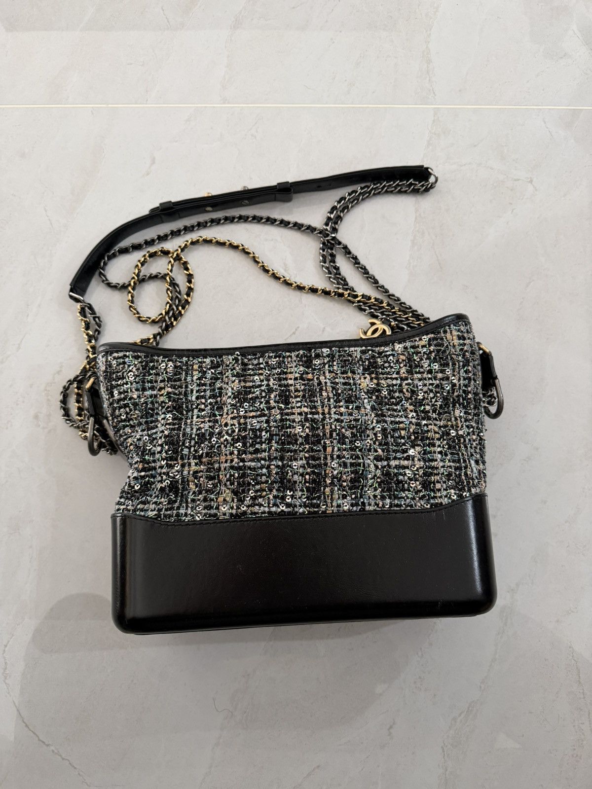 Chanel Chanel Gabrielle Medium Hobo Quilted Bag Sequins Size ONE SIZE - 1 Thumbnail