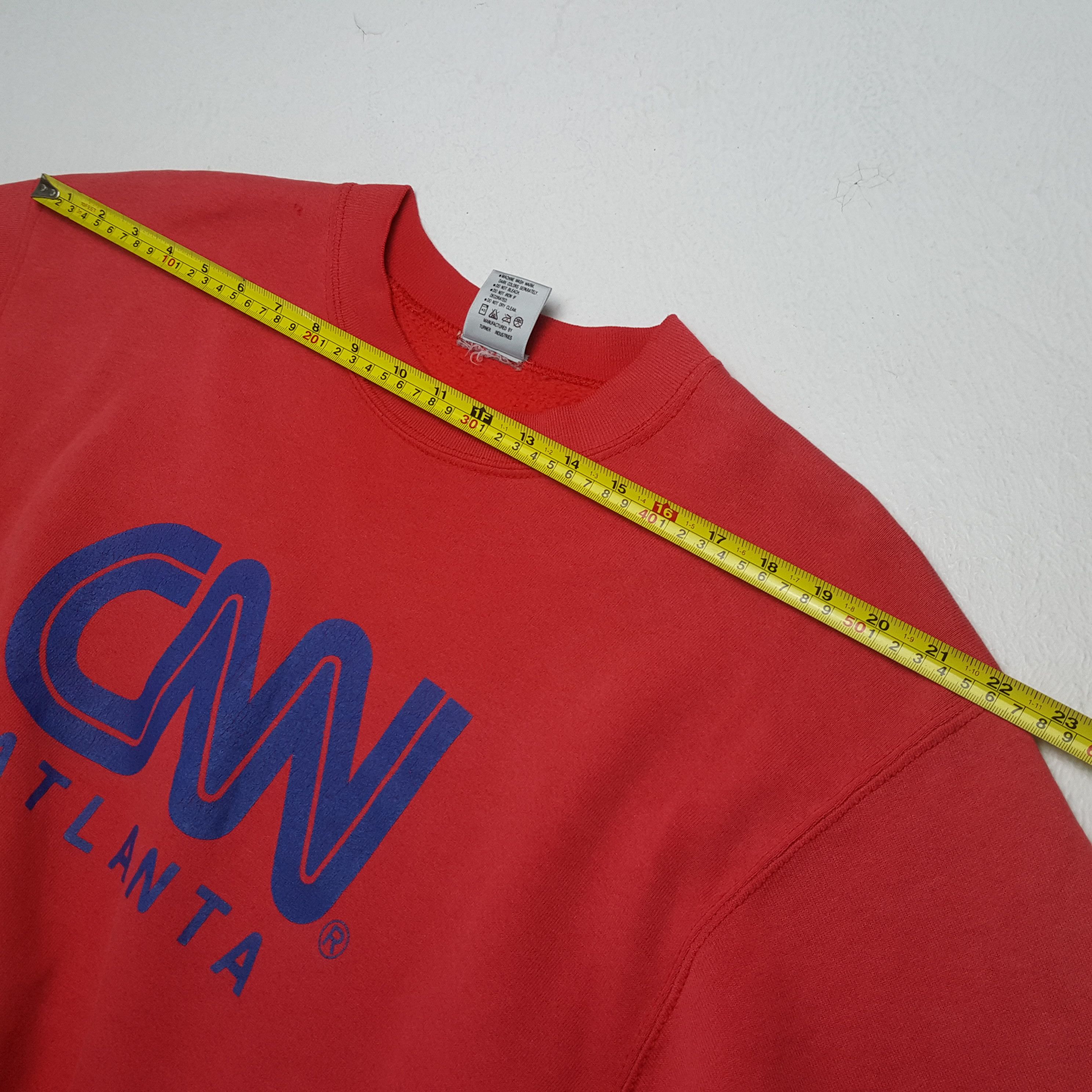 Vintage CNN ATLANTA News Channel Promo Style Vintage Sweatshirt Size US M / EU 48-50 / 2 - 4 Thumbnail