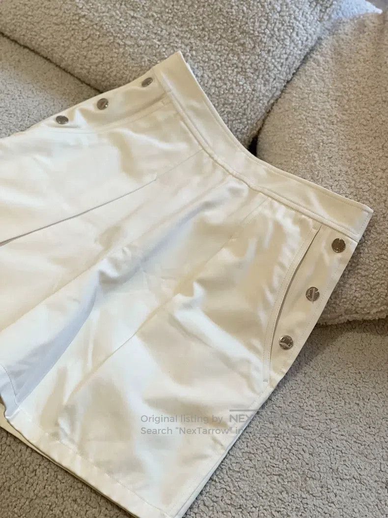 Hermes Hermes Oversized White Shorts Size 42" / US 20 - 3 Thumbnail