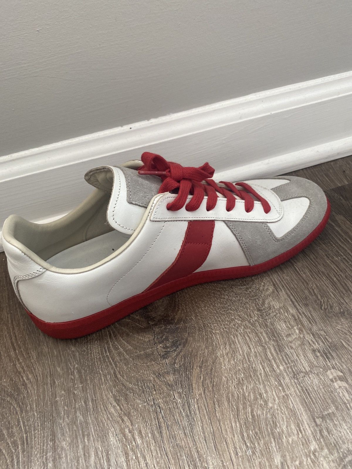 Maison Margiela White and red masion margiela Size US 8 / EU 41 - 4 Thumbnail
