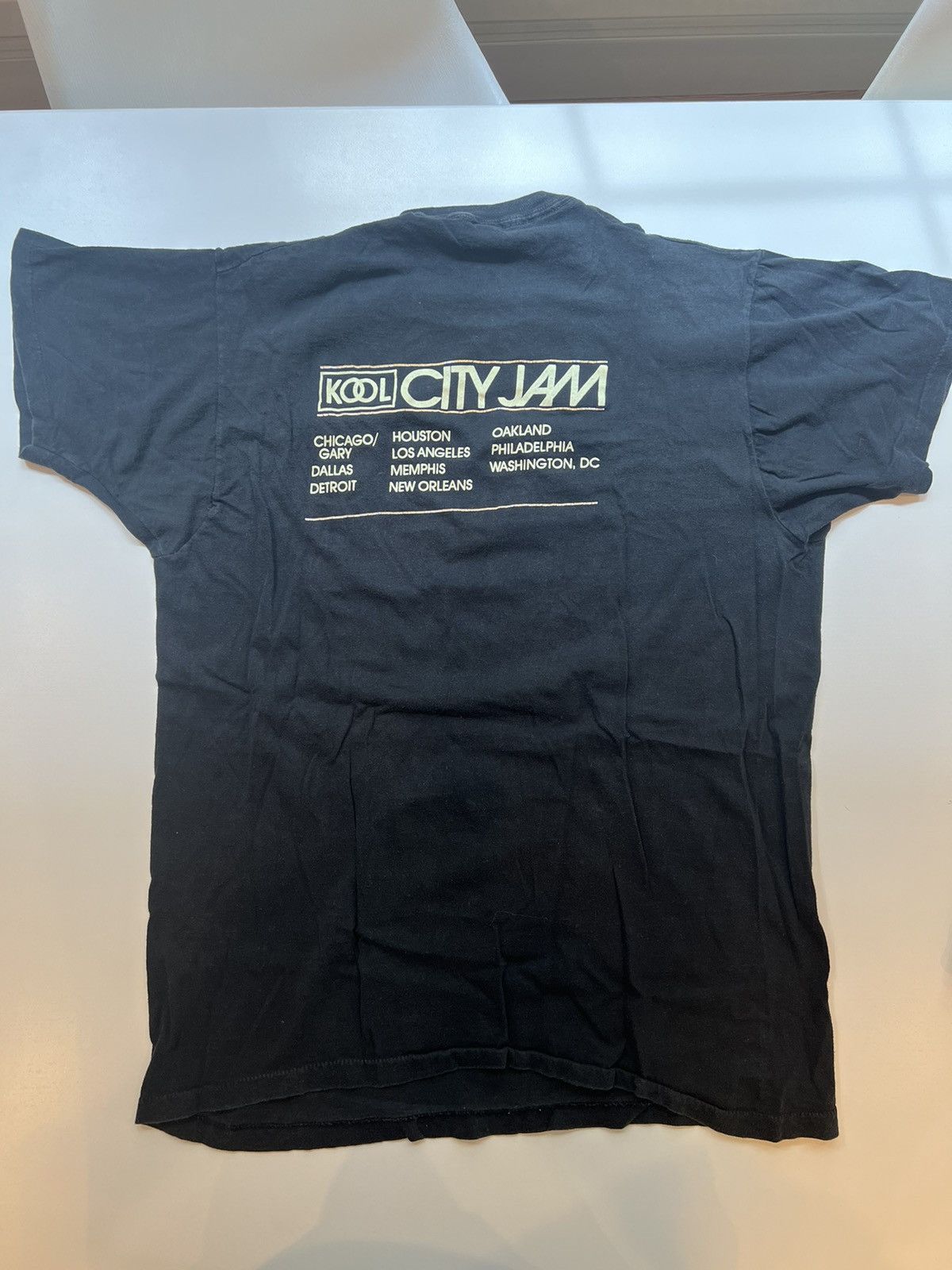 Vintage Kool City Jam 1983 Tour Screen Stars XL - Glow In Dark Size US L / EU 52-54 / 3 - 2 Thumbnail