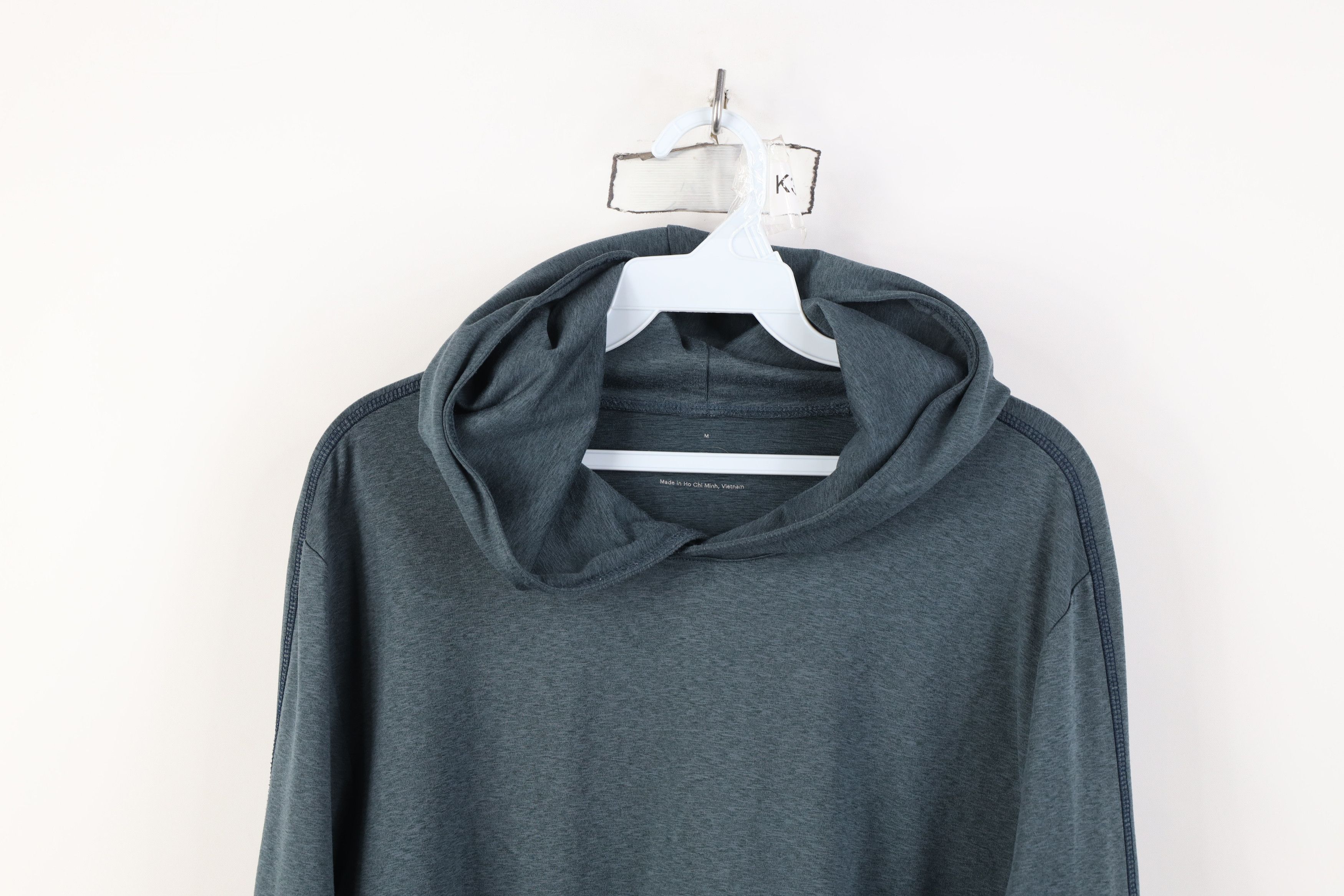 Everlane Everlane Blank Lightweight Jersey Knit Hoodie Heather Blue Size US M / EU 48-50 / 2 - 2 Thumbnail