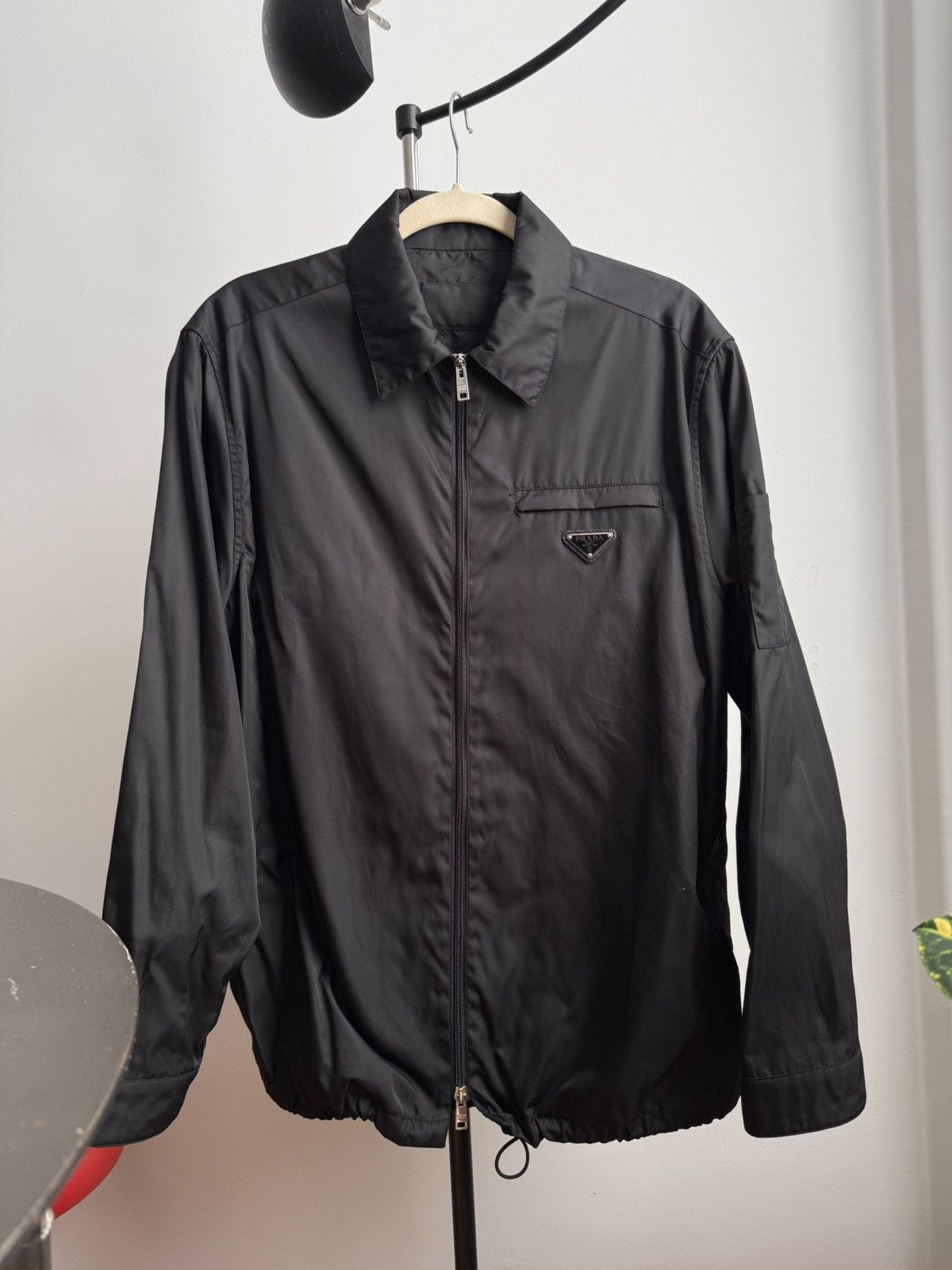 Prada Prada Light Zip Nylon Shirt Jacket MA-1 50 | Grailed