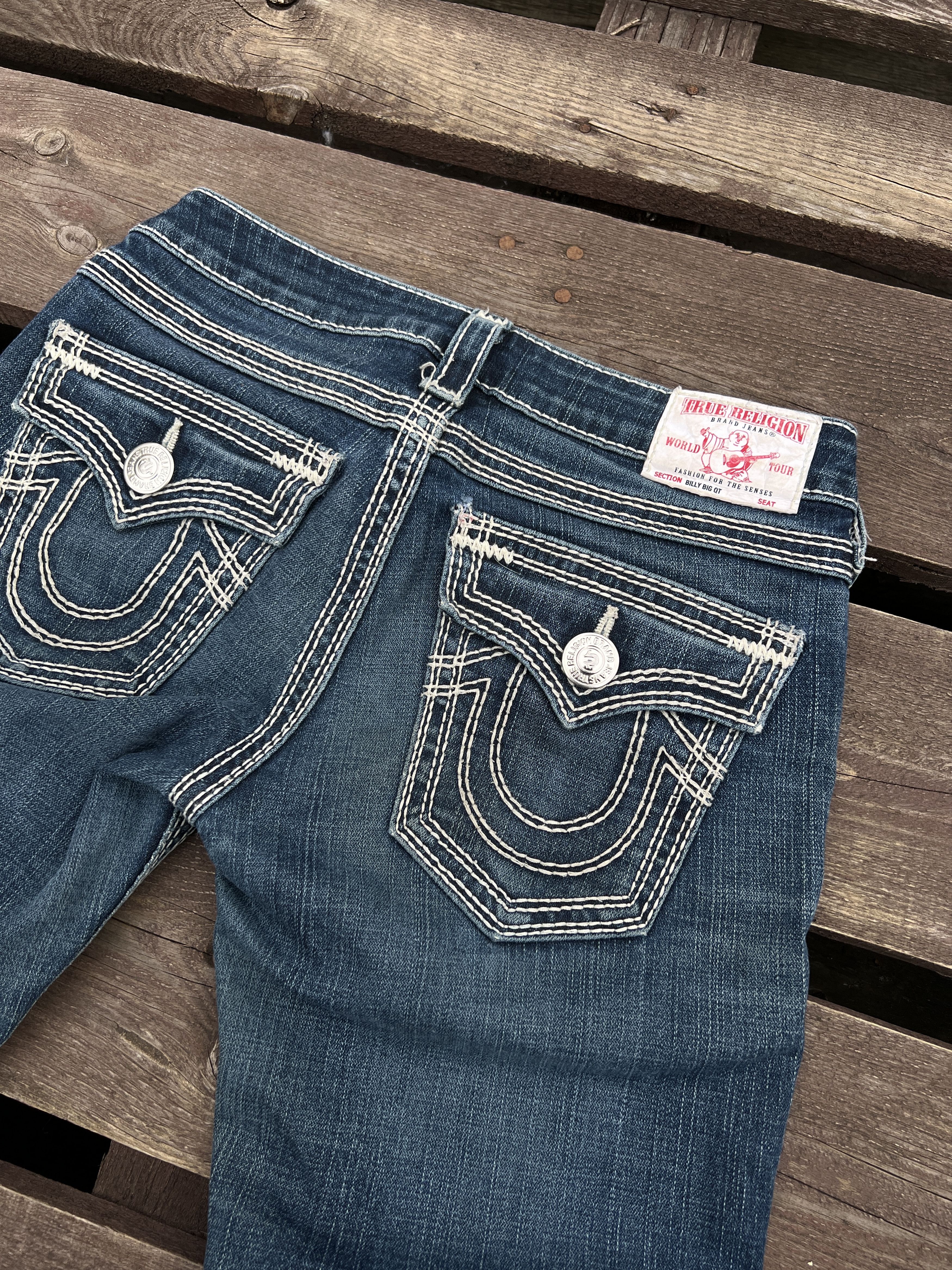 True Religion × Vintage True Religion Y2K Vintage Billy Big QT Denim Jeans Size 27" / US 4 / IT 40 - 10 Thumbnail