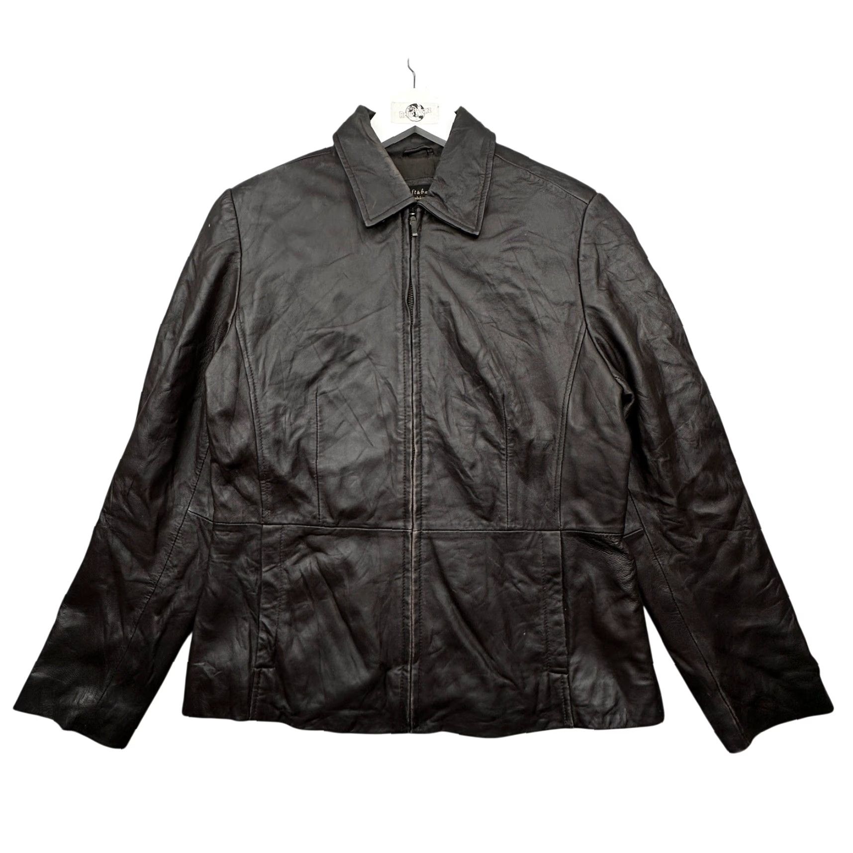 Croft & Barrow Croft & Barrow Lambskin Leather Jacket Mens Small Dark Brown Full Zip Bomber Jacket Size US S / EU 44-46 / 1 - 2 Thumbnail