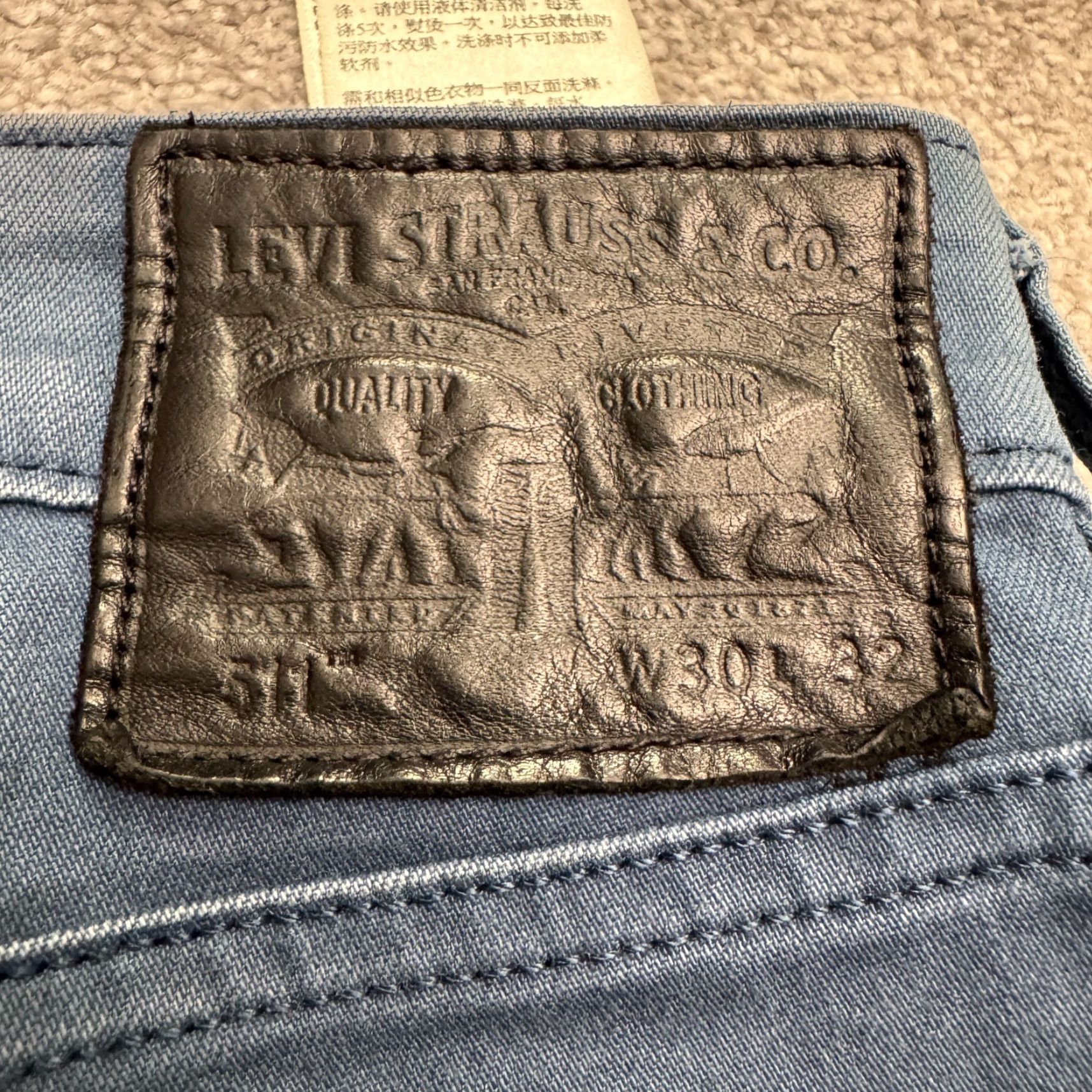 Levi's Levi's 511 Slim Fit Jeans Mens 30x32 Blue Medium Wash Straight Leg Casual Streetwear Size US 30 / EU 46 - 4 Thumbnail