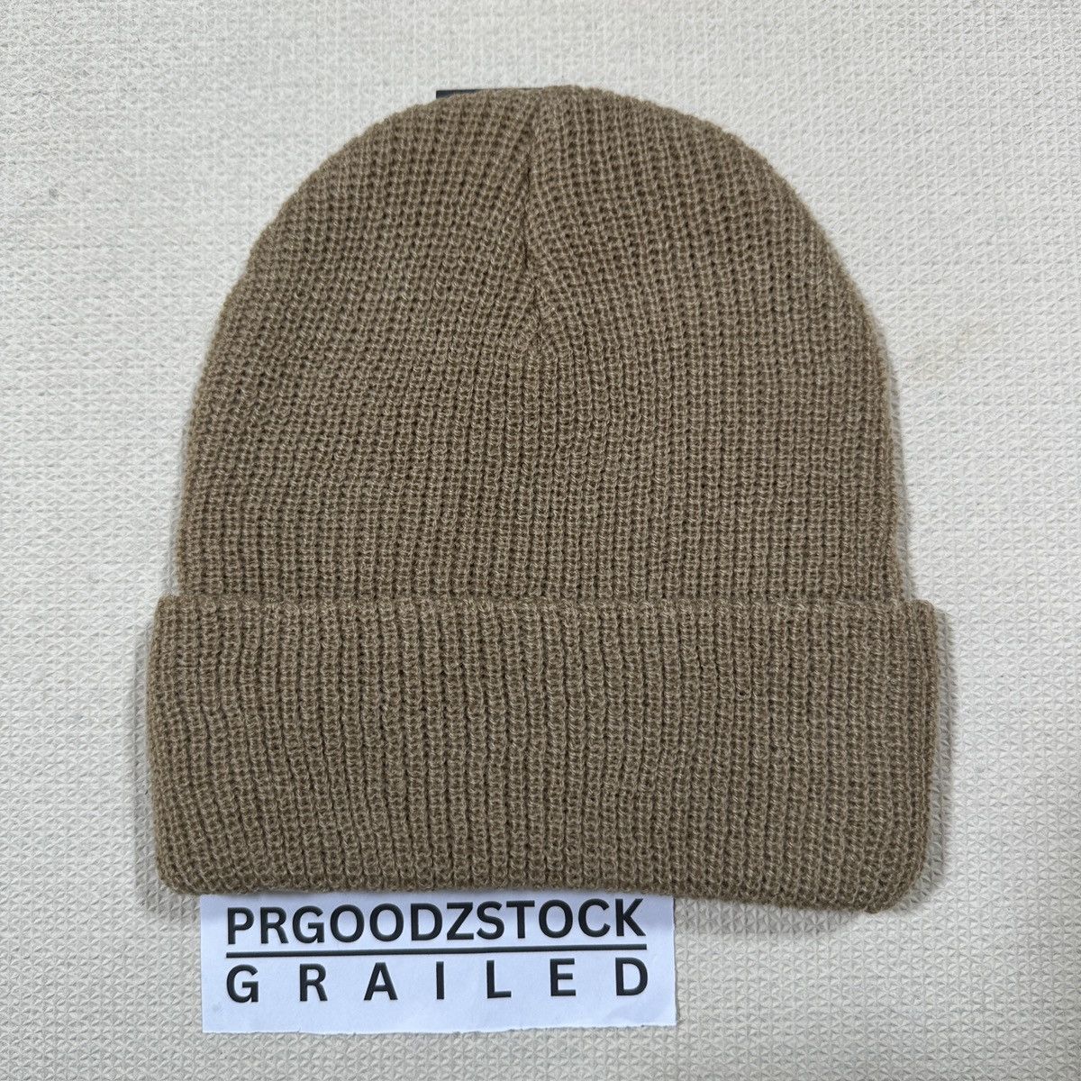 Other Stussy Beanie Hat Tan Size ONE SIZE - 3 Thumbnail