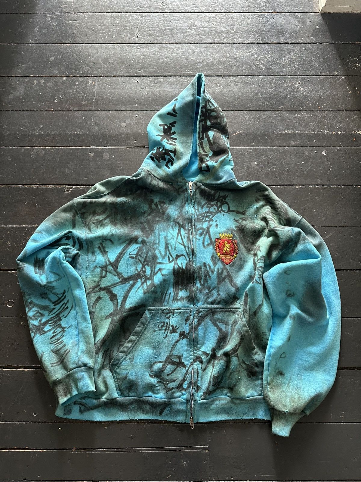 Balenciaga Balenciaga blue skater zip up Size US XS / EU 42 / 0 - 1 Thumbnail