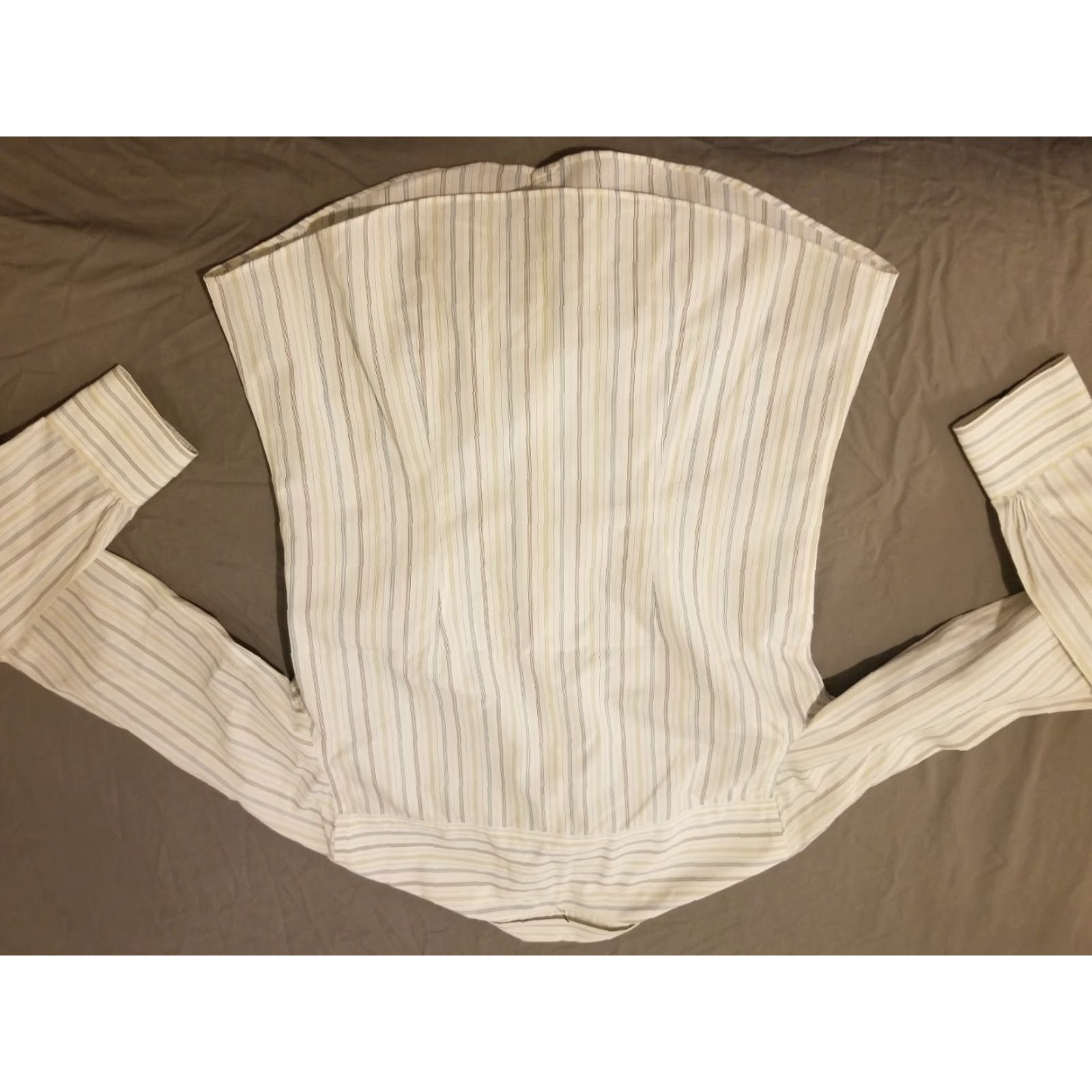 Brooks Brothers Womens Brooks Brothers Dress Shirt Blouse Beige Cotton Button Shirt Size 2 Womens Size XS / US 0-2 / IT 36-38 - 5 Thumbnail