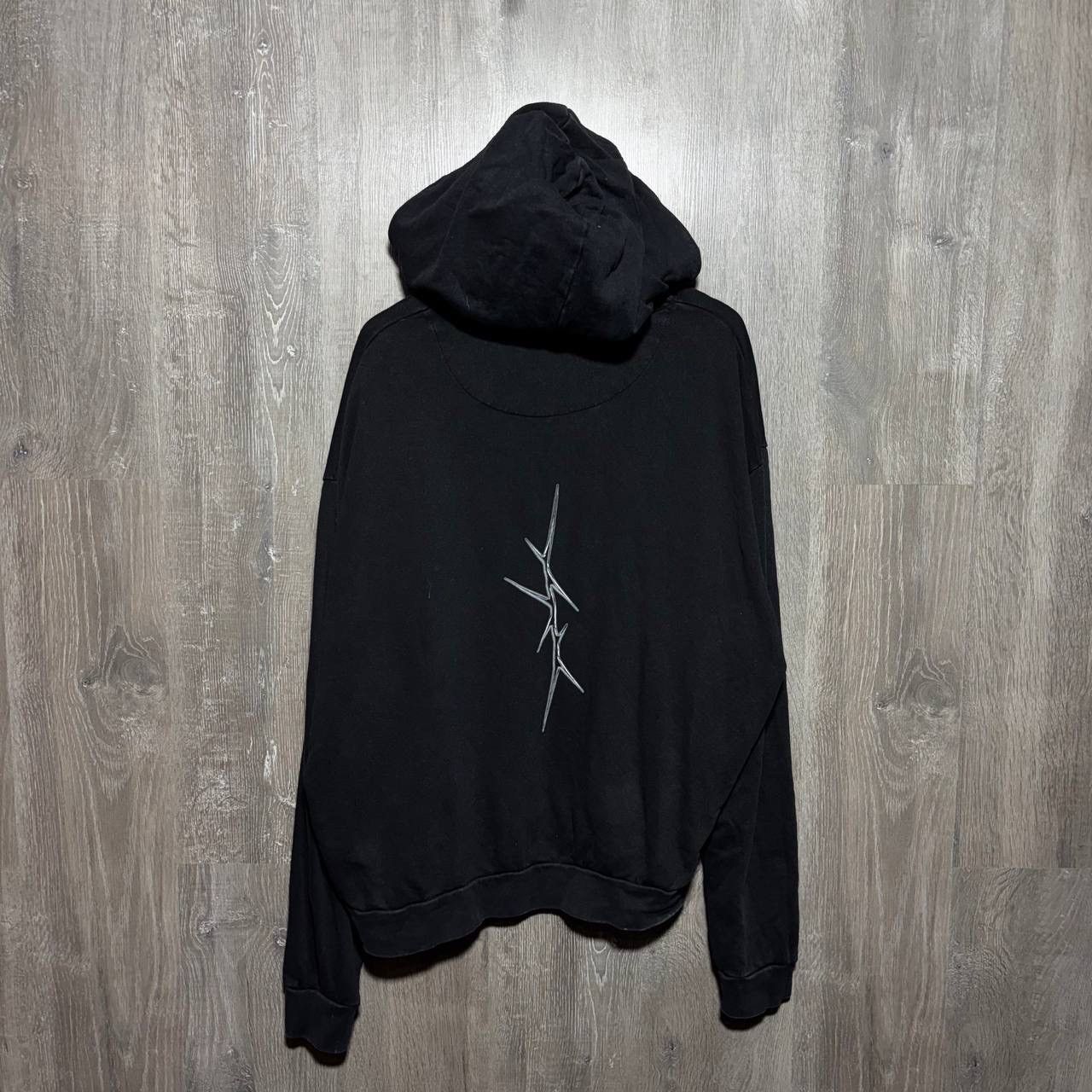 Japanese Brand New Mister Tee Kanye West Face Mask Black Fade Hoodie Y2K Size US XL / EU 56 / 4 - 2 Thumbnail
