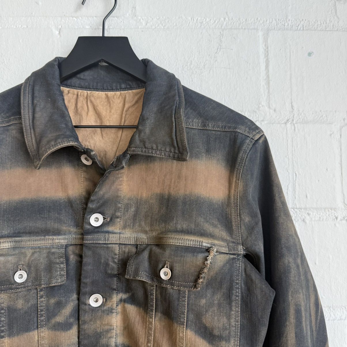 Rick Owens Rick Owens Acid Wash Work Jacket Size US L / EU 52-54 / 3 - 2 Thumbnail