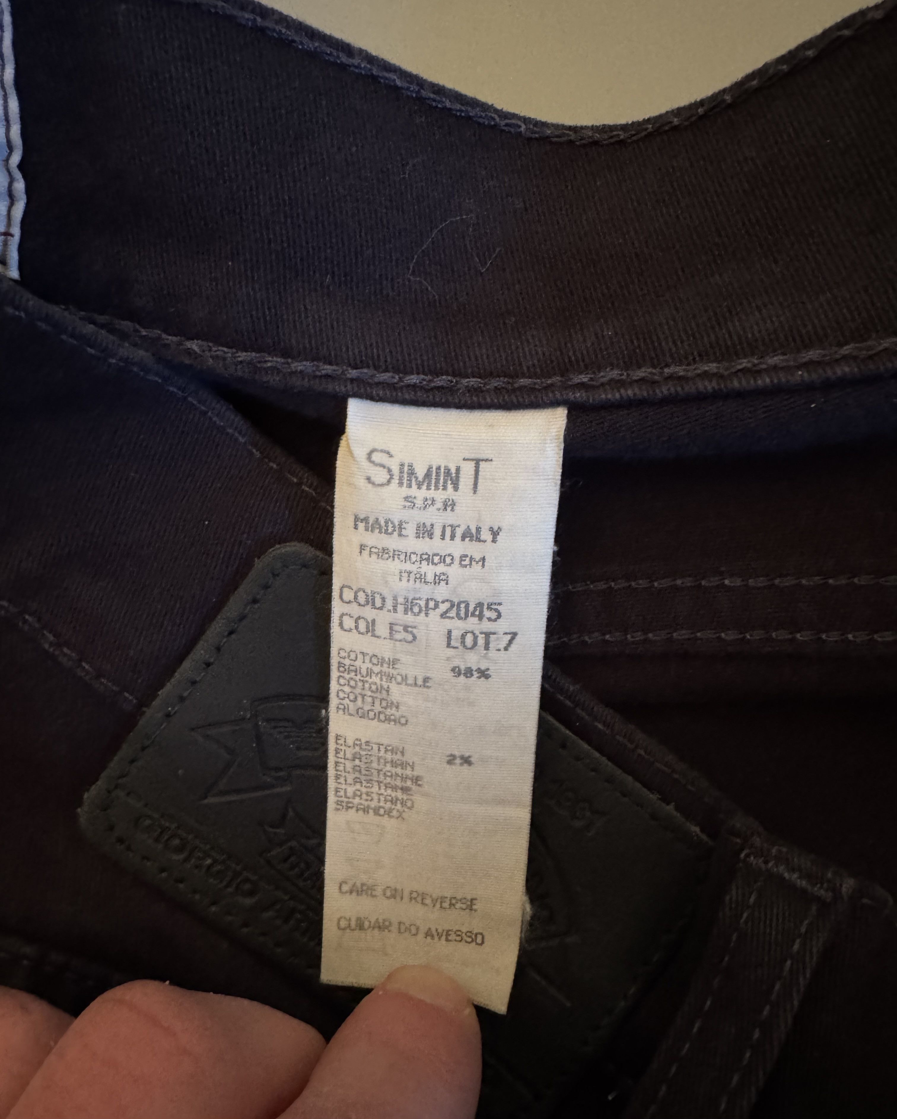 Giorgio Armani Vintage 90s Giorgio Armani Black Denim Jeans Size US 33 - 7 Thumbnail