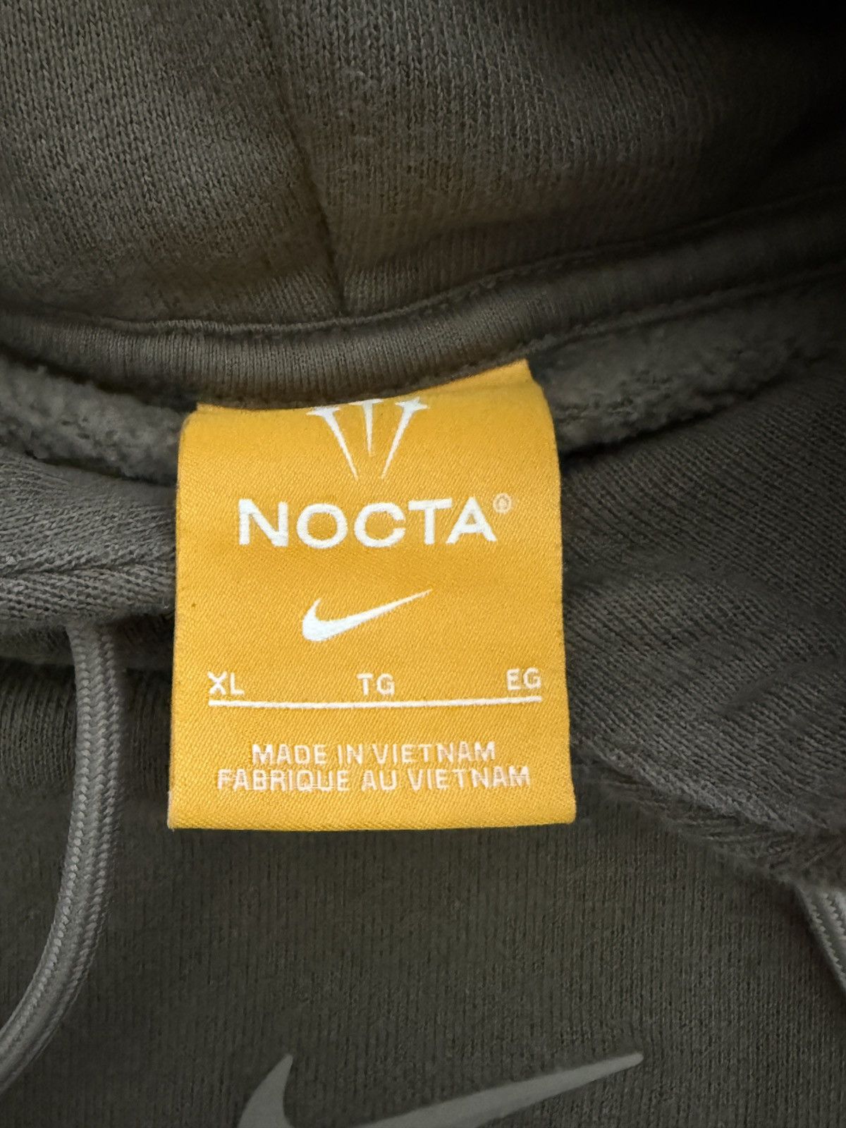 NOCTA × Nike NOCTA x Nike Fleece CS Pullover Hoodie - Olive Grey Size US XL / EU 56 / 4 - 3 Thumbnail