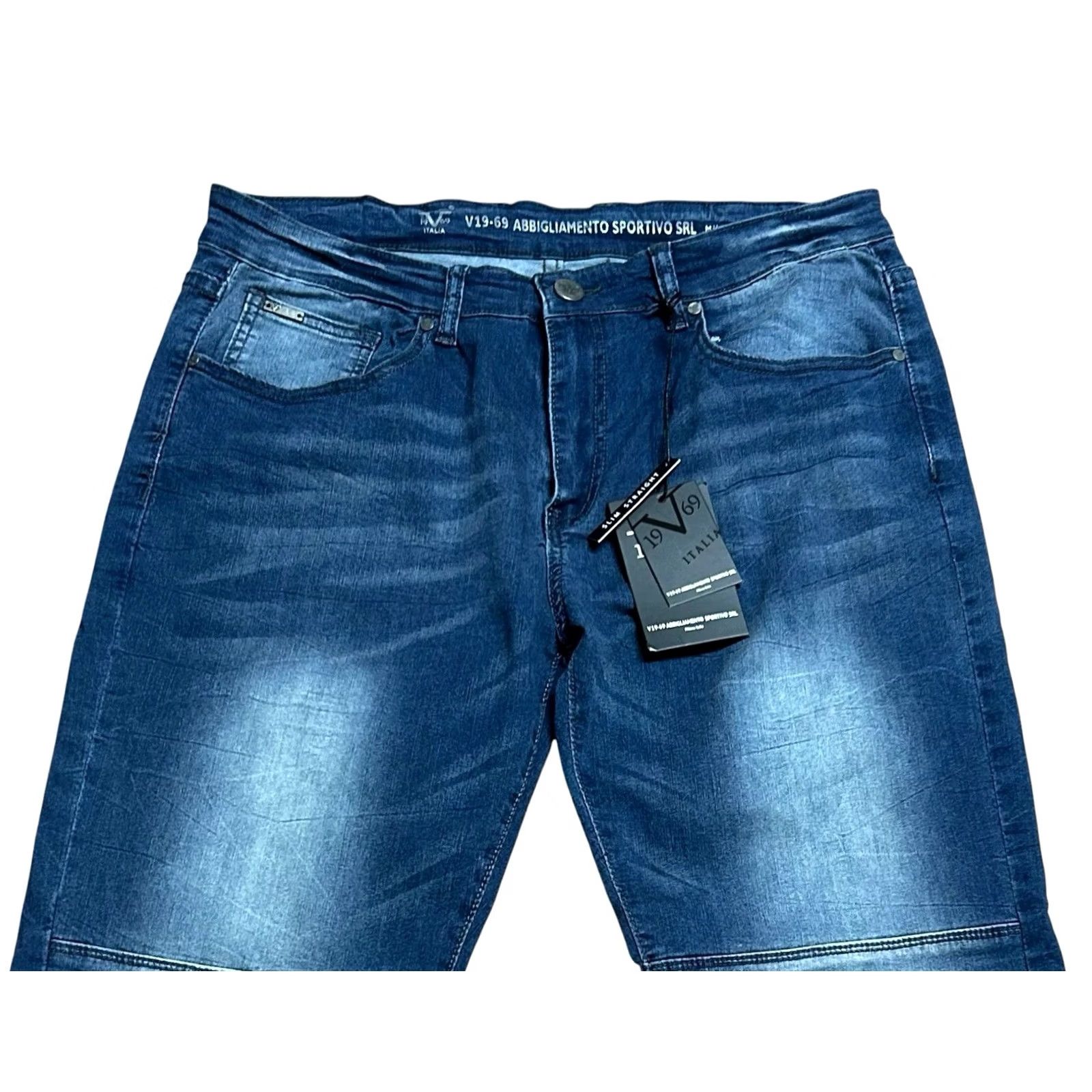 Vintage V1969 Italia Jeans Angie to Sportive SRI 36x30 NWT Men Jeans Biker Slim Straight Shirt? Size US 38 / EU 54 - 5 Thumbnail