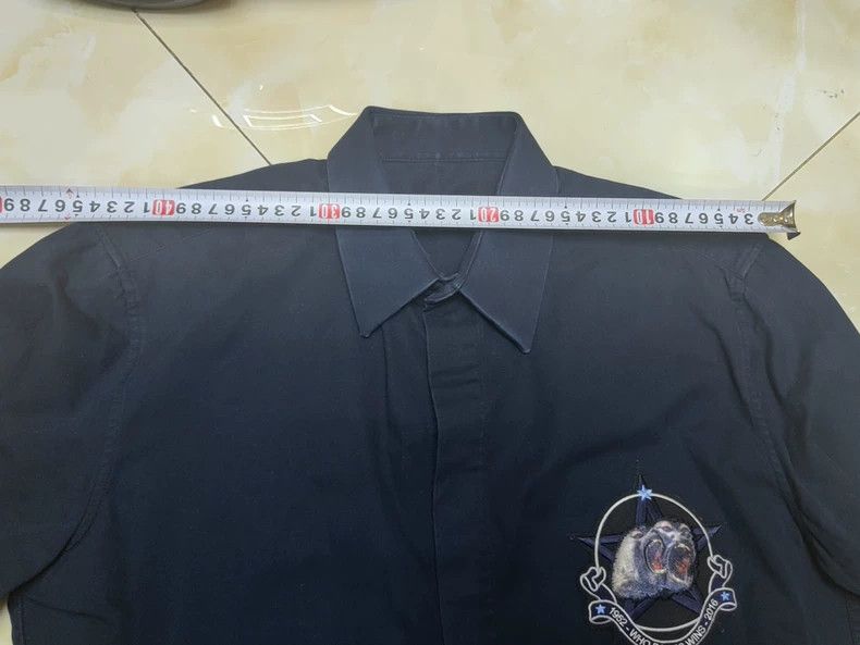 Givenchy Givenchy Men's Dark Blue Shirt, Size 38, Classic Roaring M Size US M / EU 48-50 / 2 - 6 Thumbnail