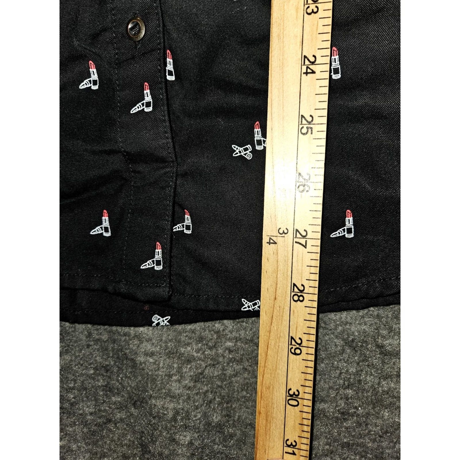 Vintage 5.11 Tactical Womens Large Black AOP Cosmetic Workwear Roll Tab Button Up Shirt Size L / US 10 / IT 46 - 4 Thumbnail