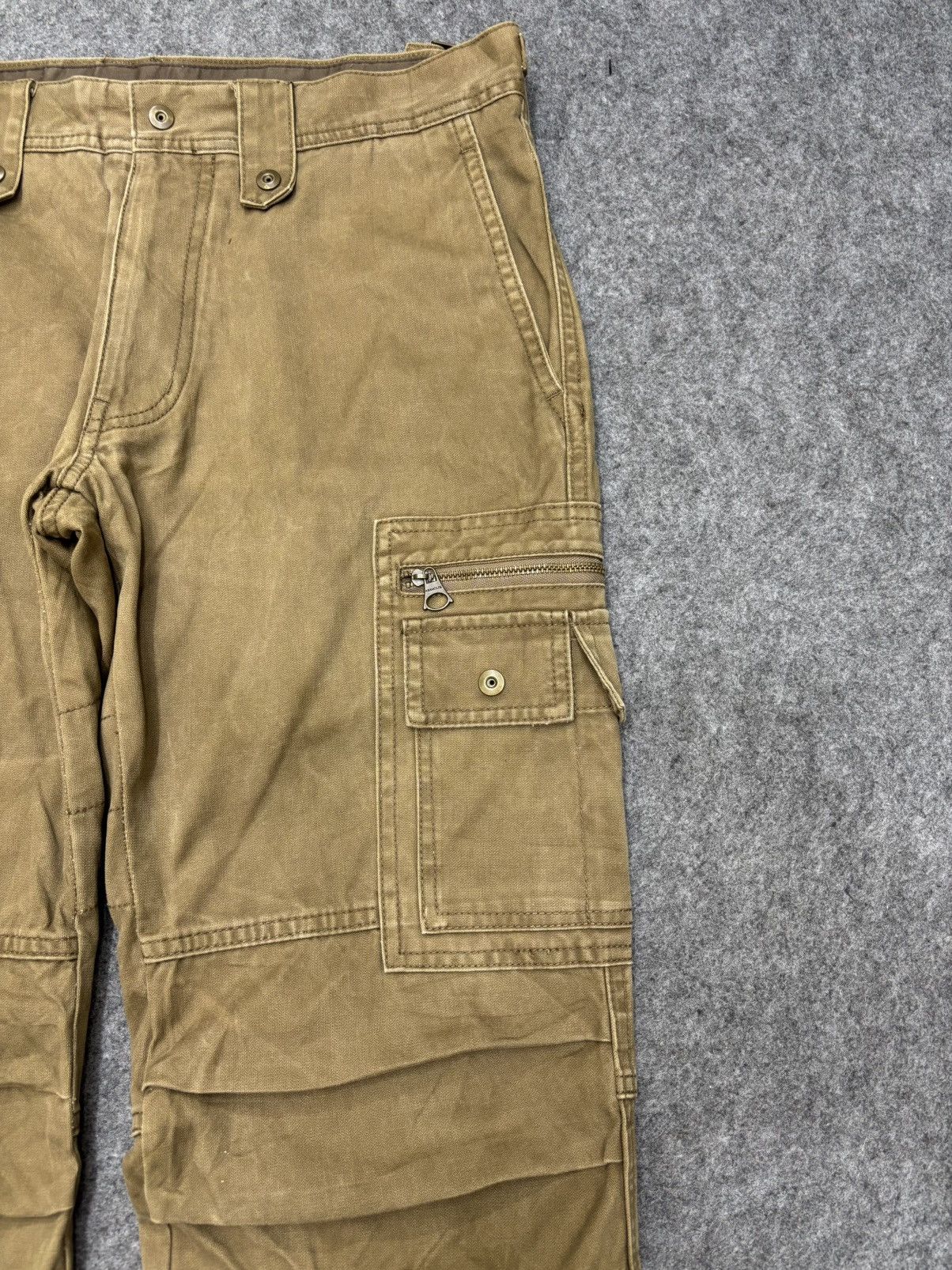 ABAHOUSE 💥Multipockets💥Sick Style Military Abahouse Cargo Pant F639 Size US 33 - 3 Thumbnail