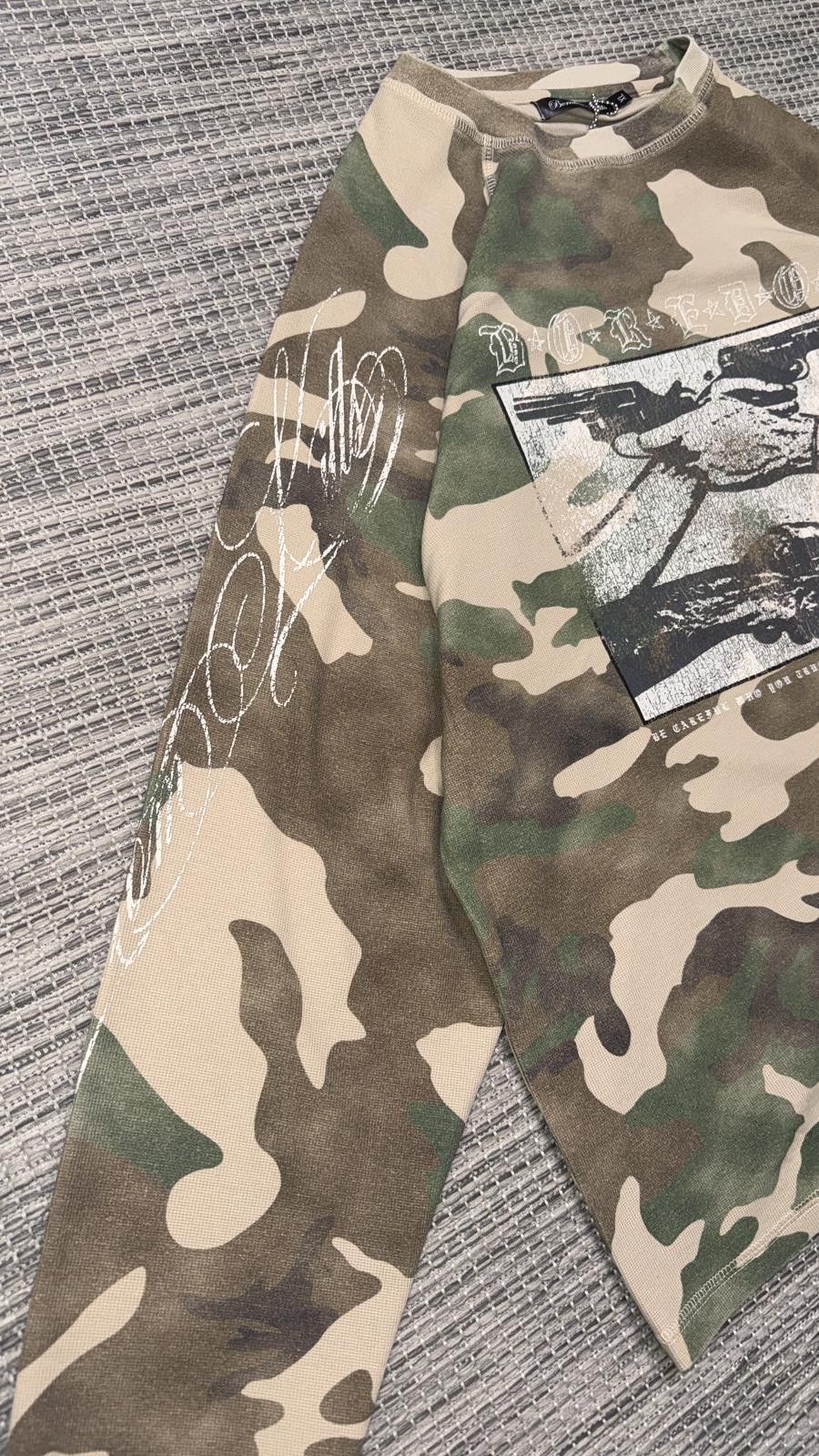 Other Boredom Kills Trust Camo Waffle Thermal Long Sleeve Size US XL / EU 56 / 4 - 4 Thumbnail