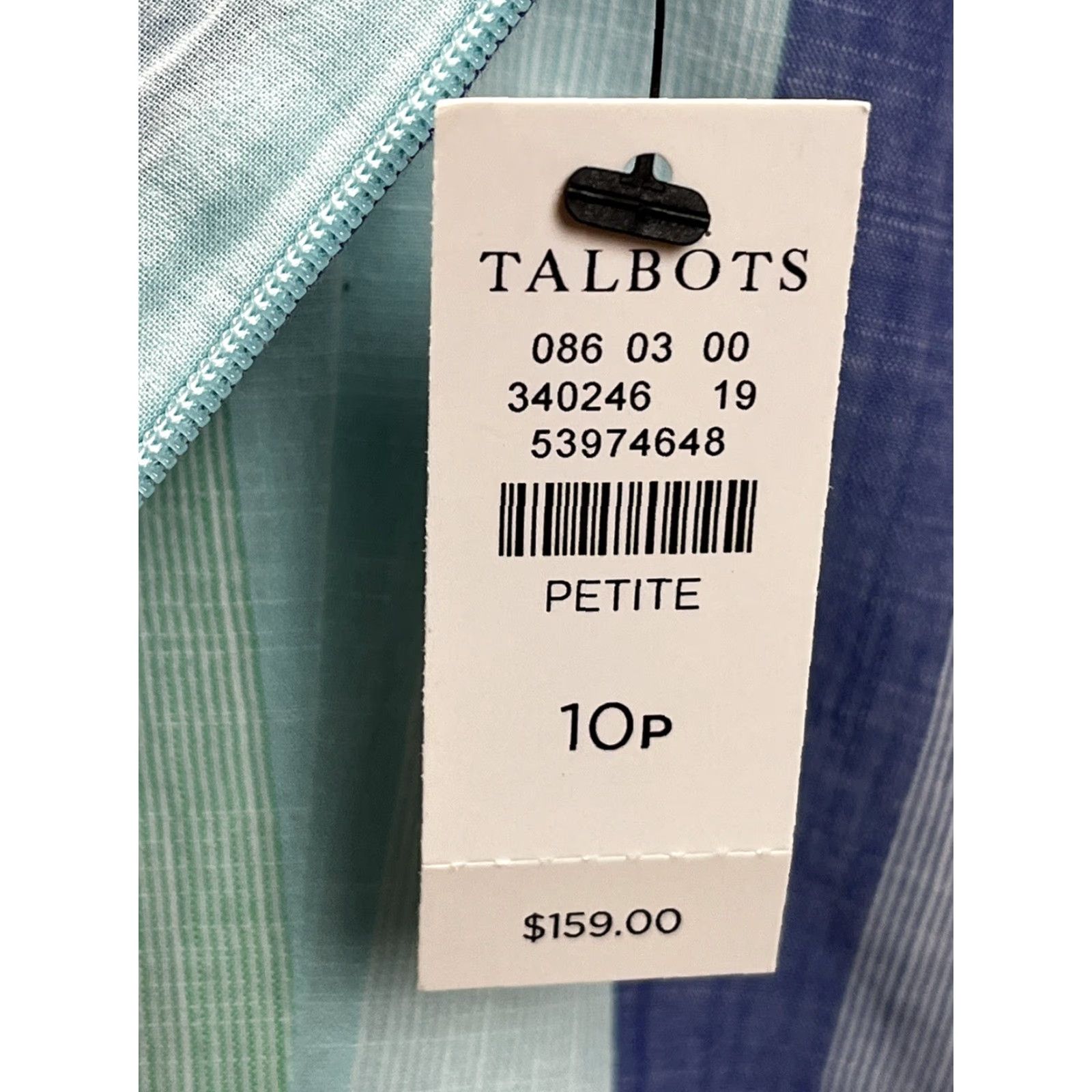Talbots Talbots Women's Sundress 10P Cotton Midi Beachcomber Stripe Sleeveless Square Neck Casual Summer Size L / US 10 / IT 46 - 7 Thumbnail