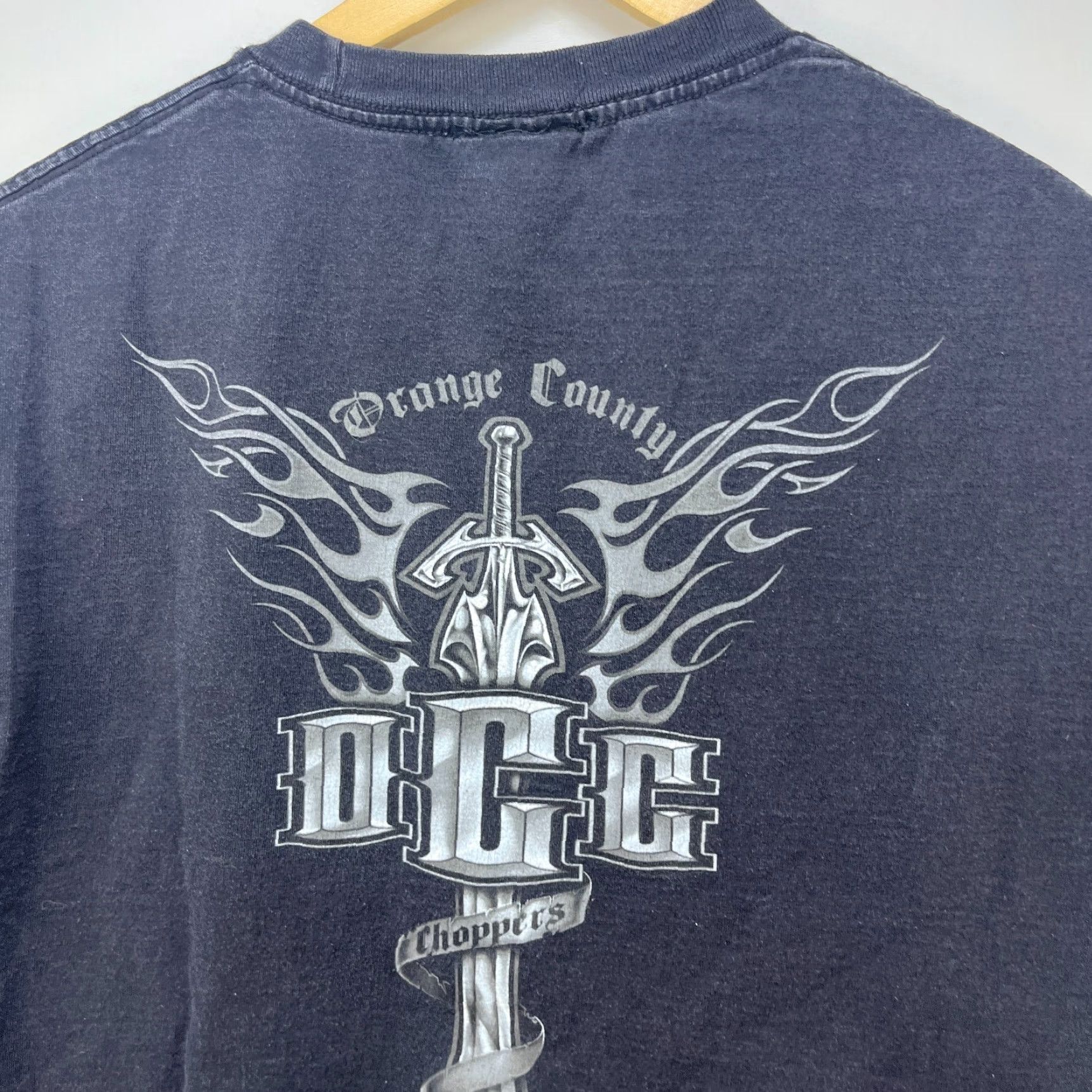 Vintage VINTAGE Orange County Choppers T-Shirt XL Men Black 90s Flames Motorcycle Shirt Mens Size US XL / EU 56 / 4 - 3 Thumbnail