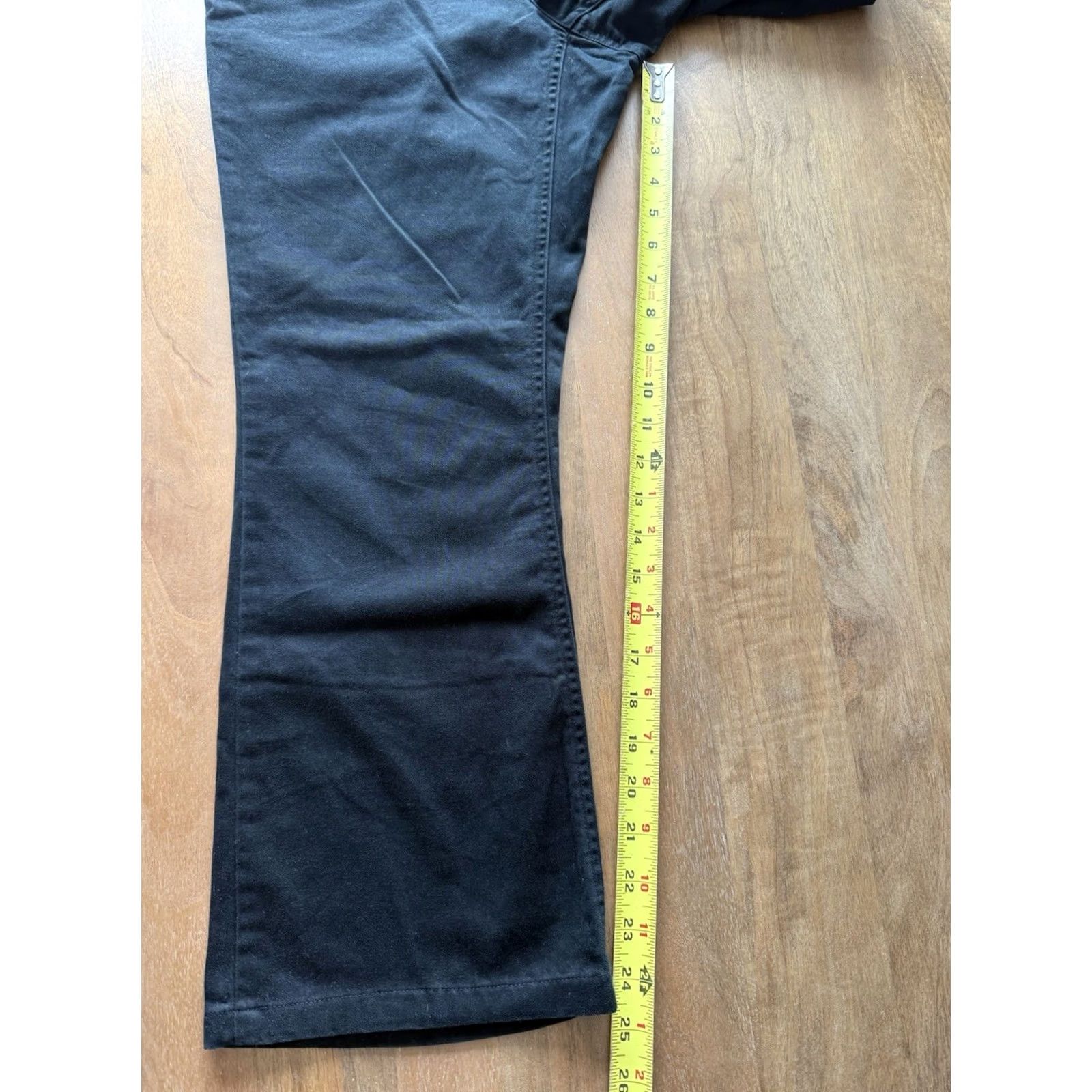 Ralph Lauren VINTAGE Ralph Lauren Jeans Cropped 5-Pocket Denim Black Mid Rise Womens Size 6 31x24 Louis Logo 90s City Preppy Size 28" / US 6 / IT 42 - 6 Thumbnail