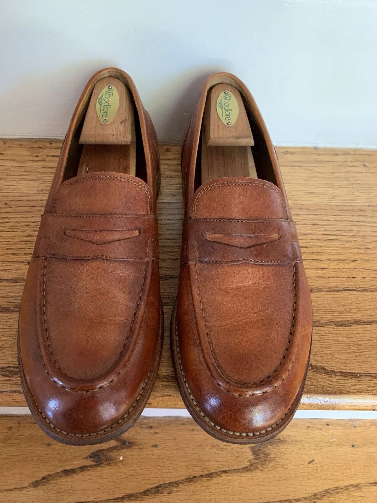 Grenson Grenson Jago Leather Penny Loafers Sz 8.5 (US Converted) Size US 8.5 / EU 41-42 - 1 Thumbnail