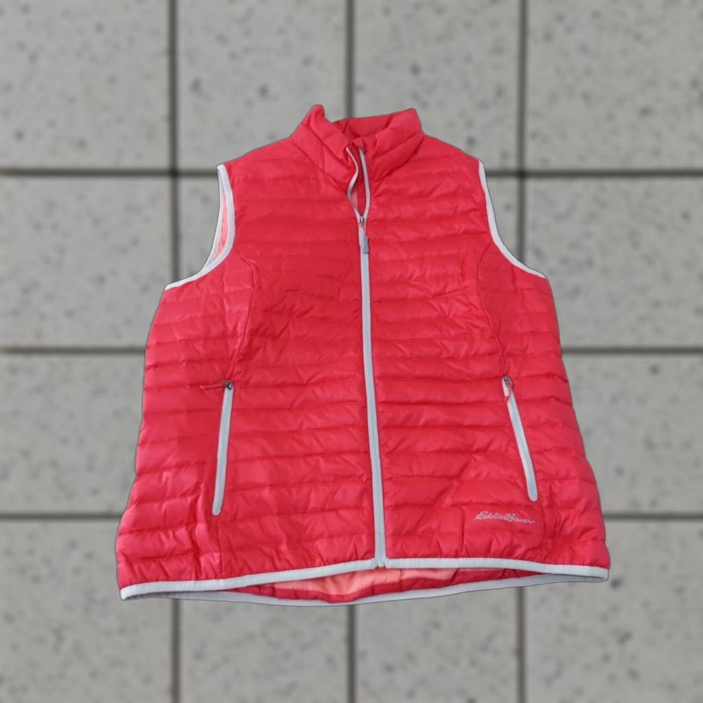 Eddie Bauer Womens Eddie Bauer Vest Full Zip Puffer Red XL Outdoor Hiking Refined for Women - Vest, Eddie Bauer, Red, XL, Full Zip, Puffer, Outdoor Hiking Size XL / US 12-14 / IT 48-50 - 1 Thumbnail