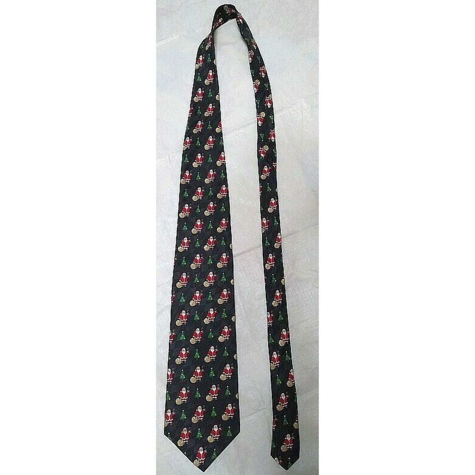 Other Santa, Candy Cane, Cmas Tree Tie Holiday Season! Hallmark Size ONE SIZE - 2 Thumbnail