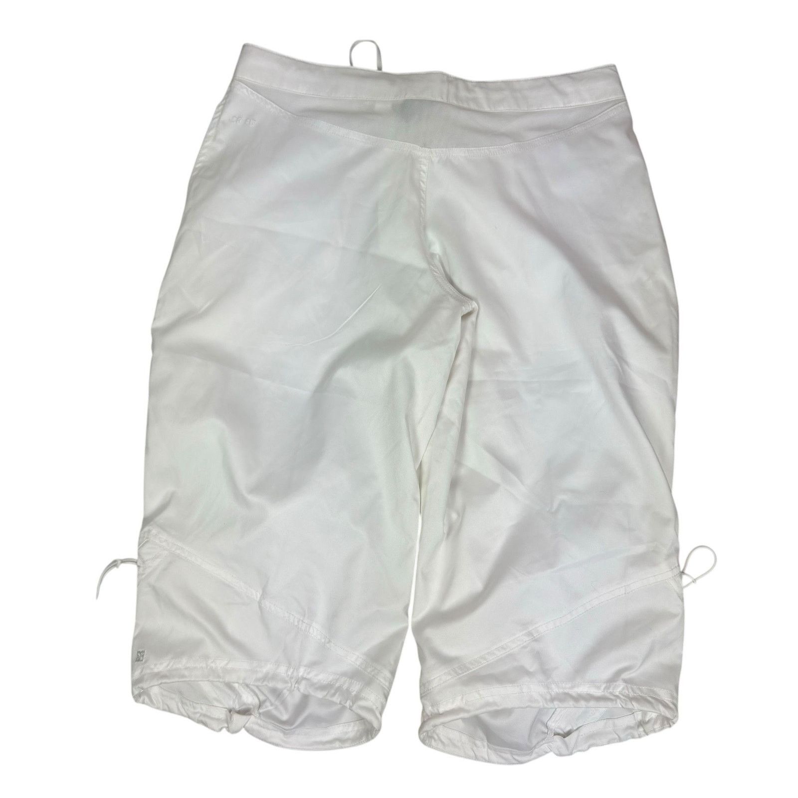 Nike Nike Dri-Fit Womens White Solo Swoosh High Rise Capri Pant 8 Size 30" / US 8 / IT 44 - 11 Thumbnail