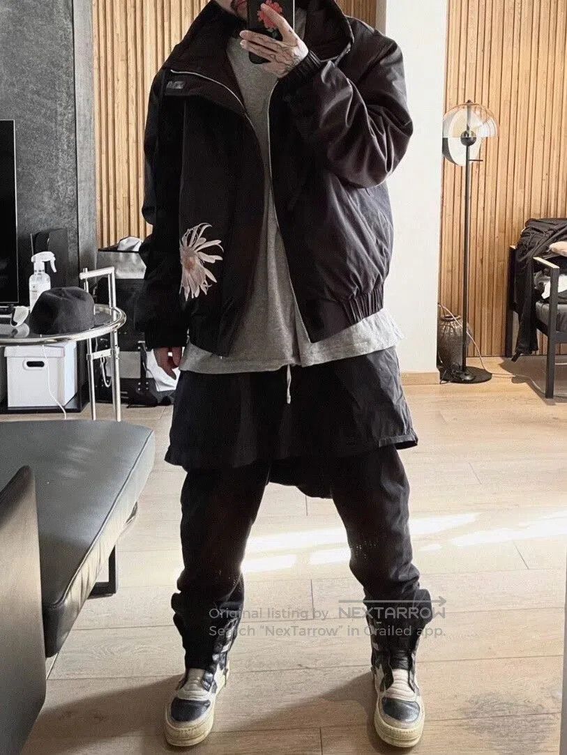 Rick Owens Rick Owens Black Nylon Pants with Drawstring. Size 28" / US 6 / IT 42 - 2 Thumbnail