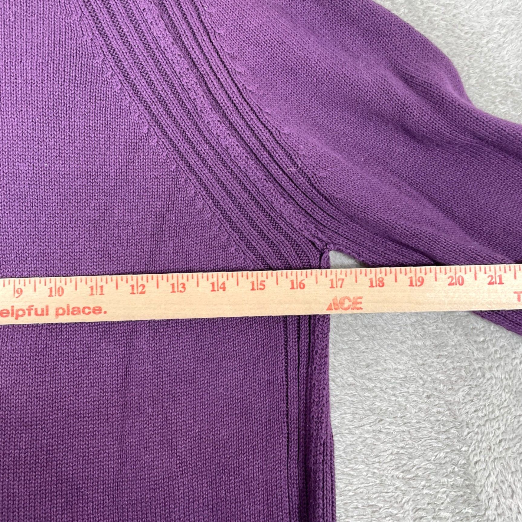 Guess VINTAGE Guess Cardigan Sweater Womens M Purple Shawl Collar Knit Y2K Size M / US 6-8 / IT 42-44 - 6 Thumbnail