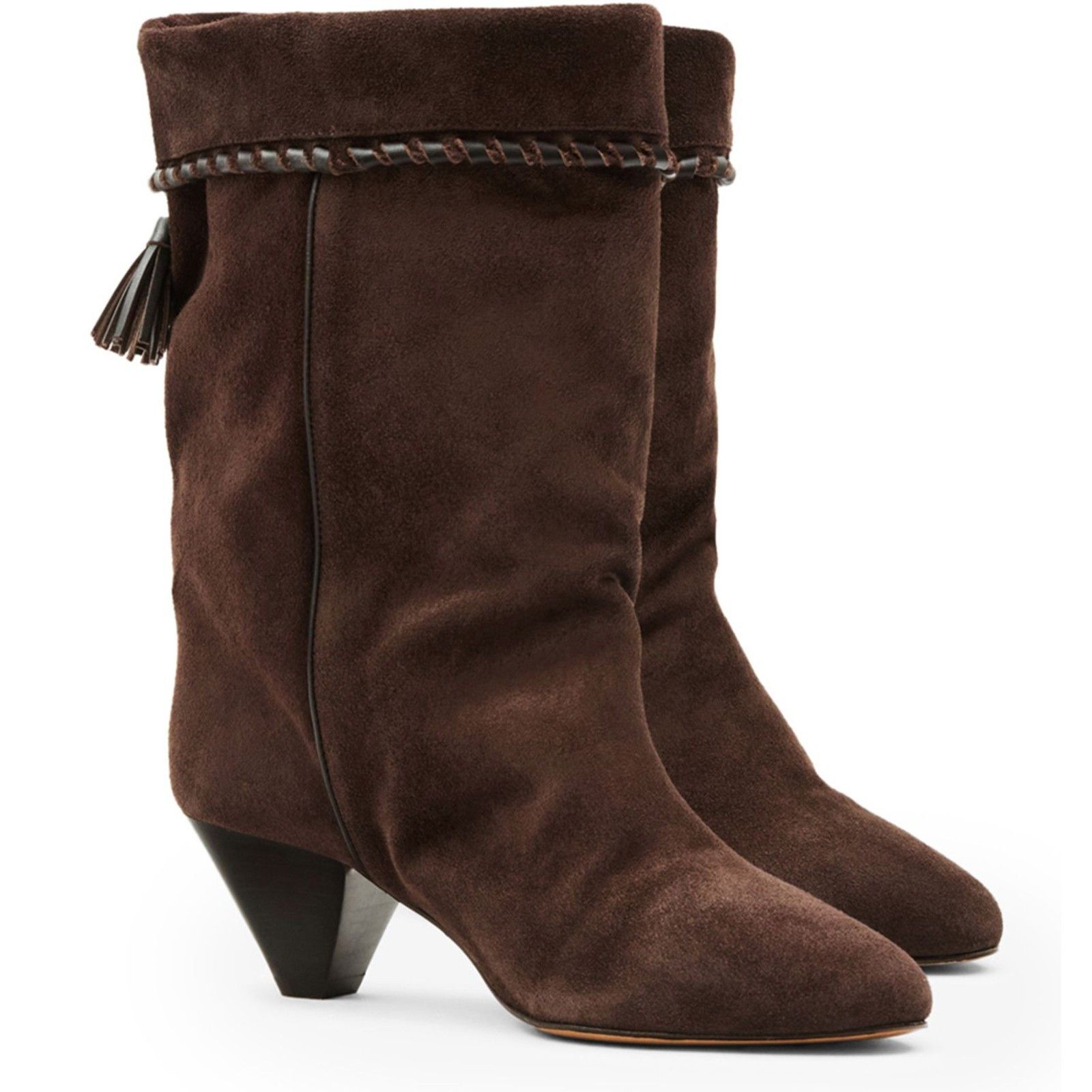 Isabel Marant ISABEL MARANT Dalby Chocolate Ankle Boots New & Authentic (W Size US 7 / IT 37 - 2 Thumbnail