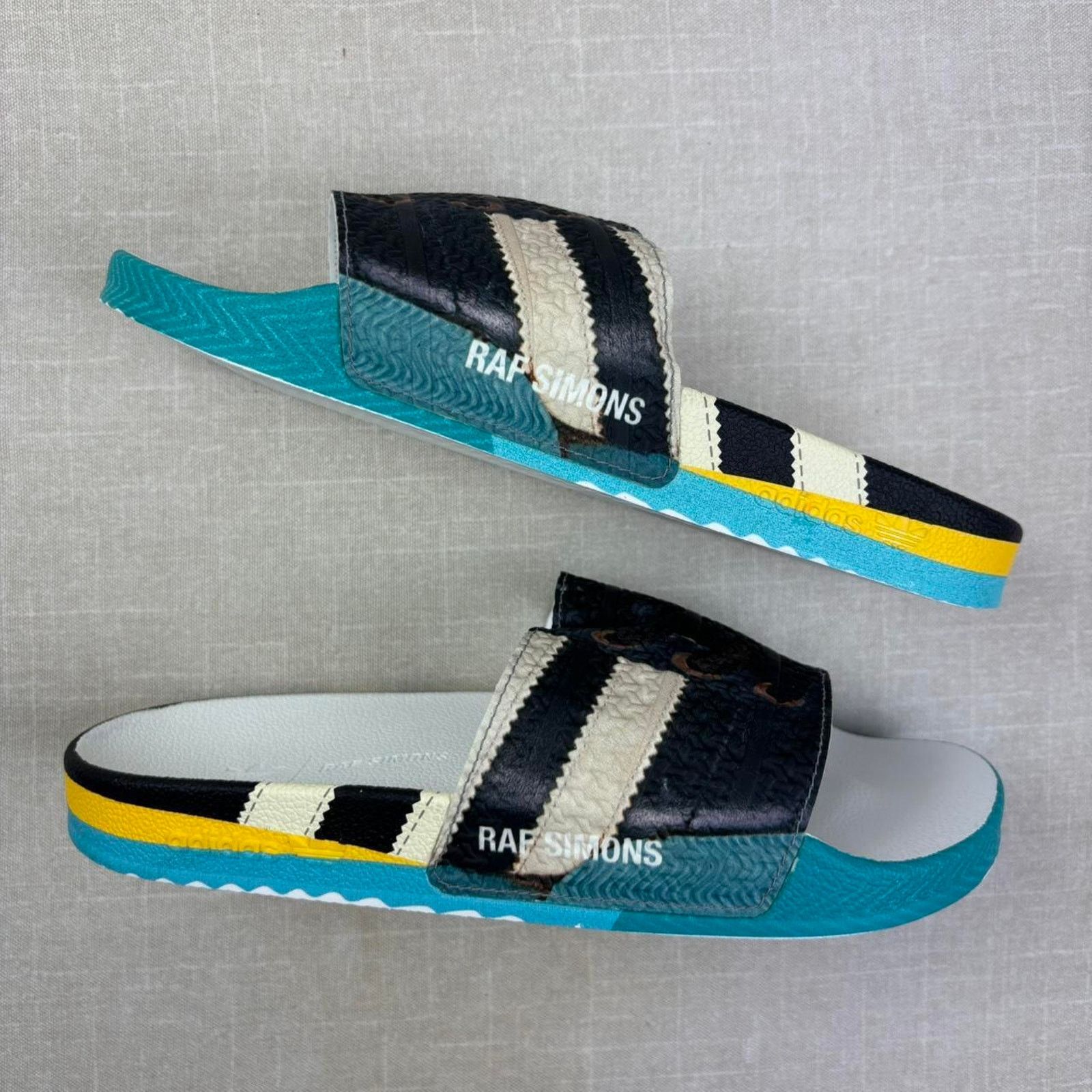 Adidas 2019 adidas x Raf Simons Samba Adilette “Trompe L’oeil” 8M Size US 8 / IT 38 - 2 Thumbnail
