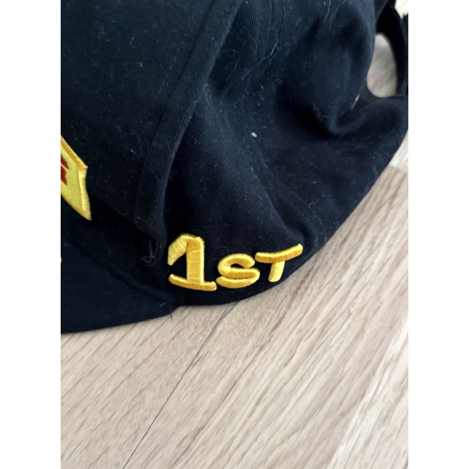 Vintage Pirelli Racing Hat Adjustable Black One Size Mens Adult Gold Leaf F1 Cars Size ONE SIZE - 2 Thumbnail