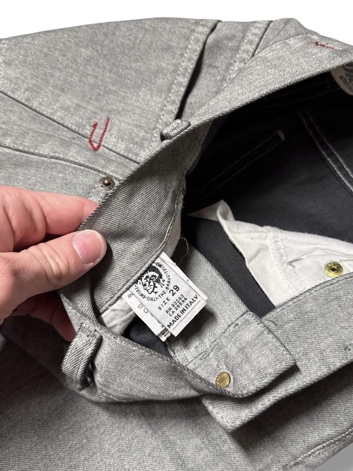 Diesel Japan Avant Garde Vintage Diesel Flared Washed Faded Jeans Size US 29 - 10 Thumbnail