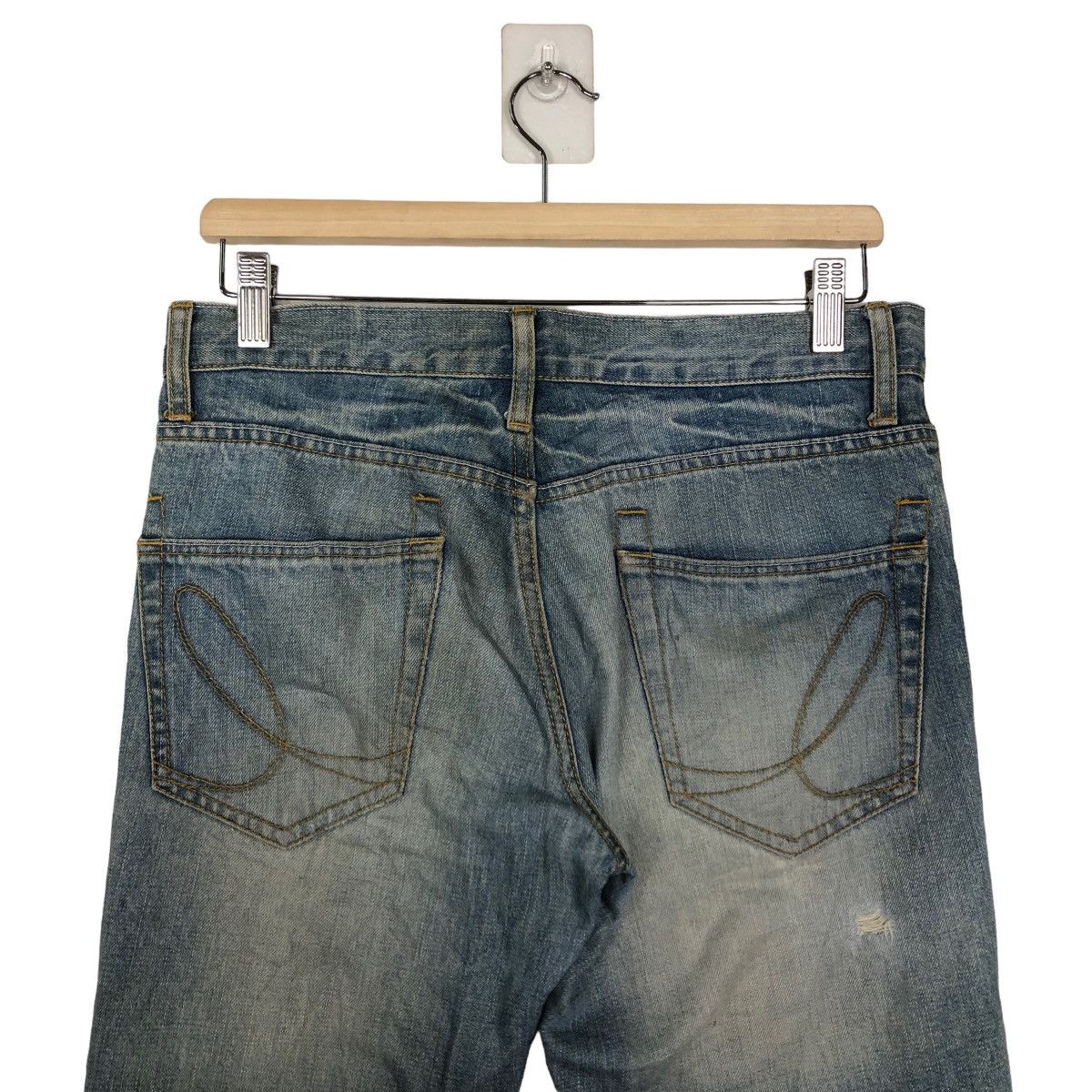 Japanese Brand 🔥90s Vintage Rare Distressed Denim Jeans Japan Issey Miyake Size US 31 - 9 Thumbnail