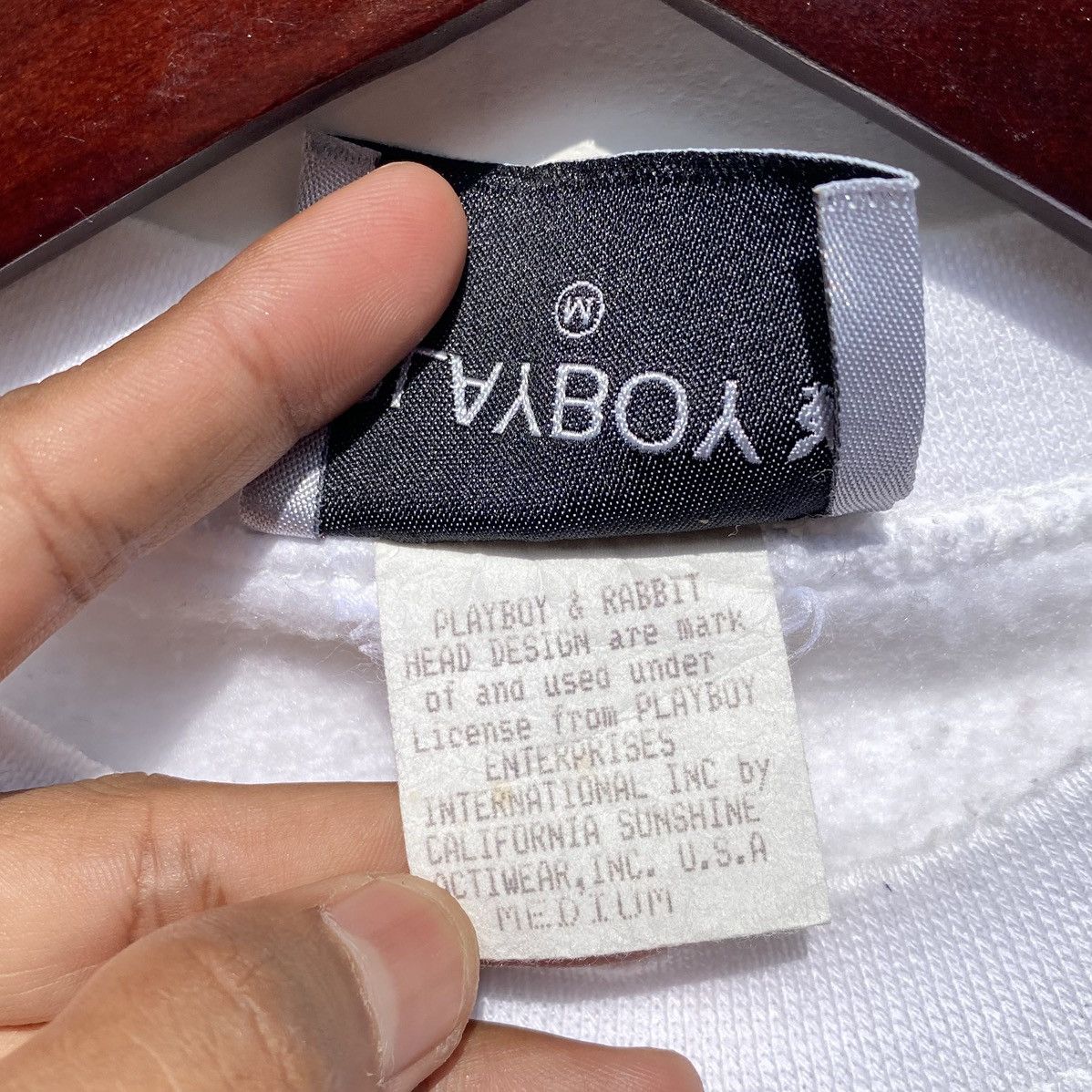 Playboy Vintage 90s Play Boy Sweatshirt Play Boy Velvet Logo Size US M / EU 48-50 / 2 - 9 Thumbnail