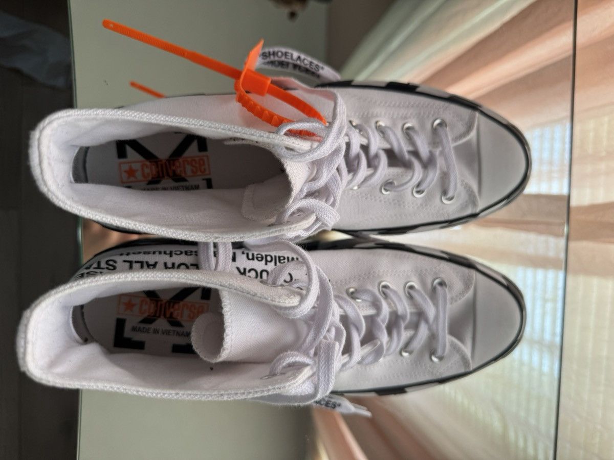 Converse × Nike × Off-White Off-White converse chuck taylor all star 70 Hi Size US 11.5 / EU 44-45 - 4 Thumbnail