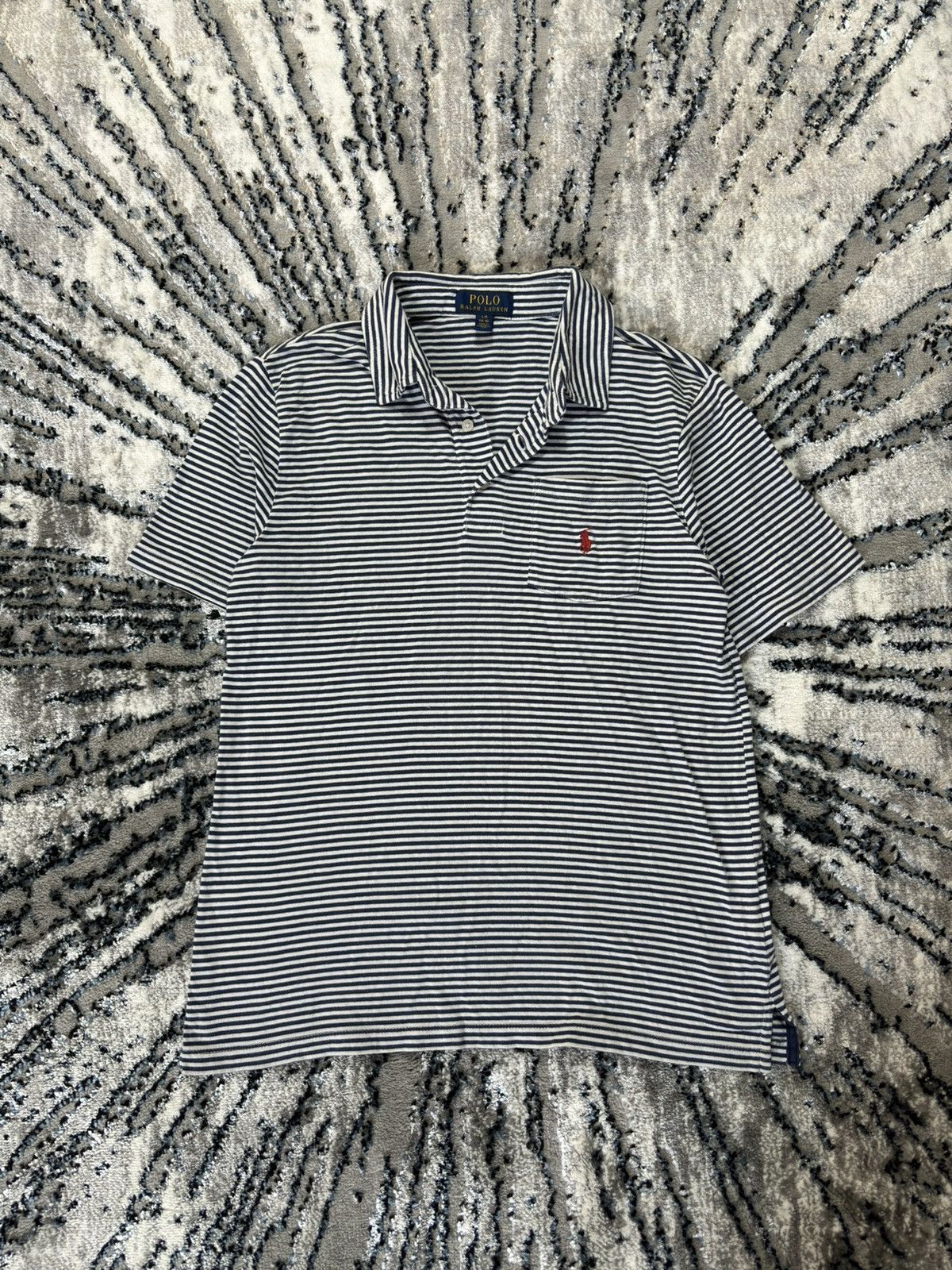 Polo Ralph Lauren Vintage Polo Ralph Lauren USA striped Y2K rugby flag Size US S / EU 44-46 / 1 - 1 Thumbnail