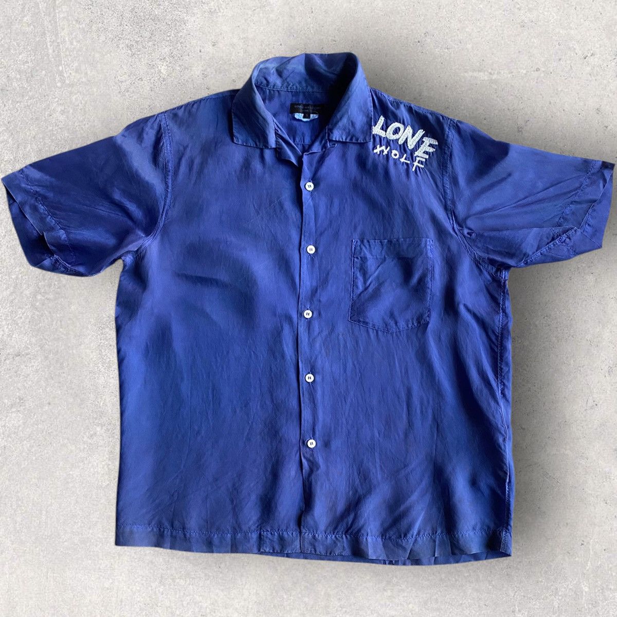 Comme des Garcons SS07 Garment Dye Rayon Lone Wolf Shirt Size US S / EU 44-46 / 1 - 2 Thumbnail